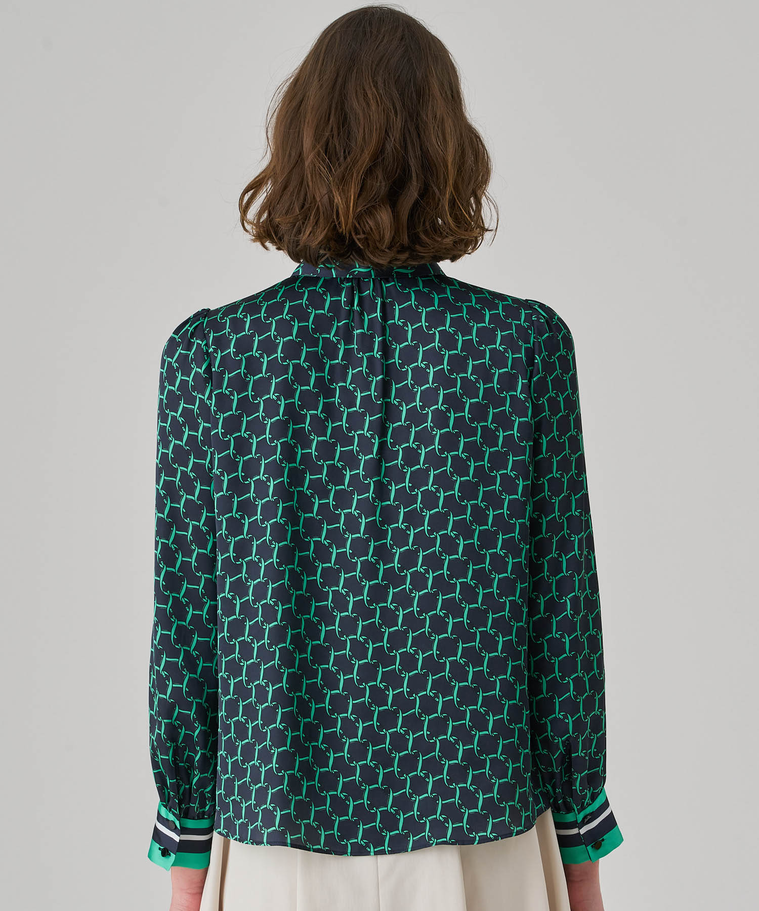 ベルトパターンプリント ブラウス|ANAYI OFFICIAL ONLINE STORE