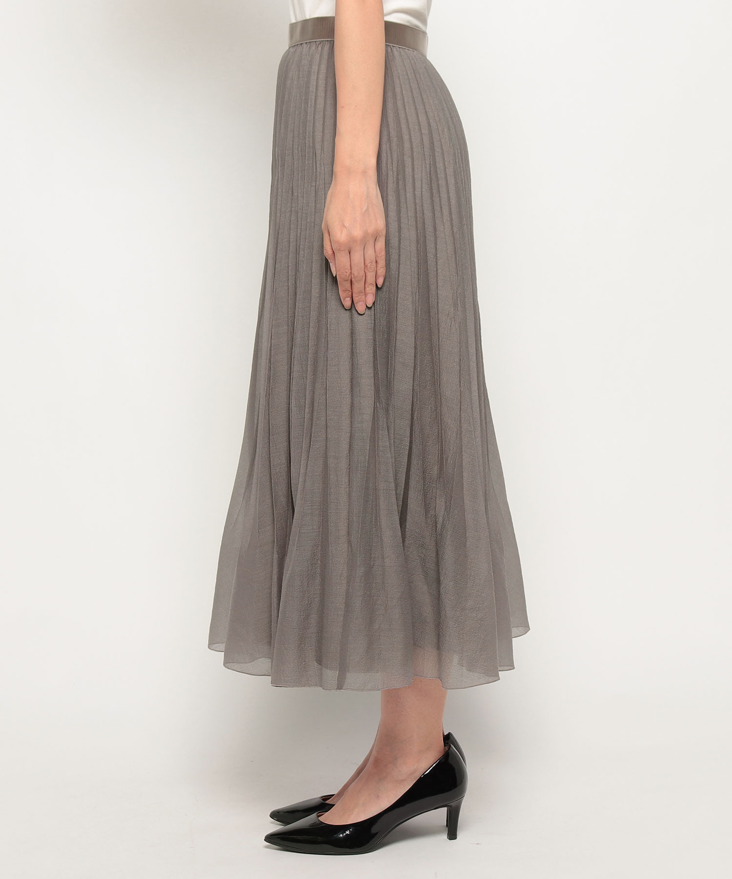 スパンオーガンジープリーツ スカート｜ANAYI OFFICIAL ONLINE STORE