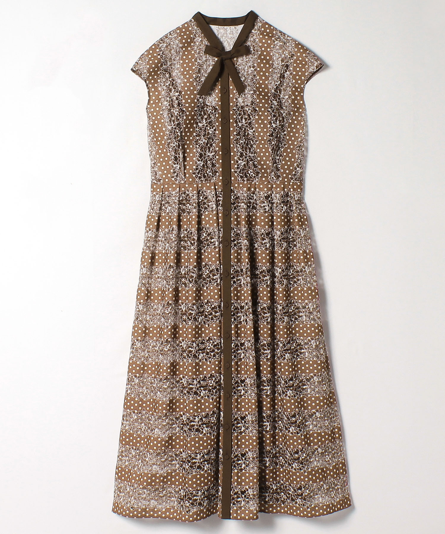 フラワーレースドットptタックワンピース Anayi Official Online Store アナイ 公式通販