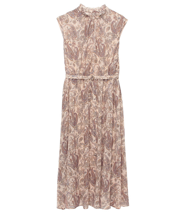 春新作の 21aw アナイ ジャガードペイズリープリントワンピース ベージュ S 36 ロングワンピース マキシワンピース Silverbirdtv Com