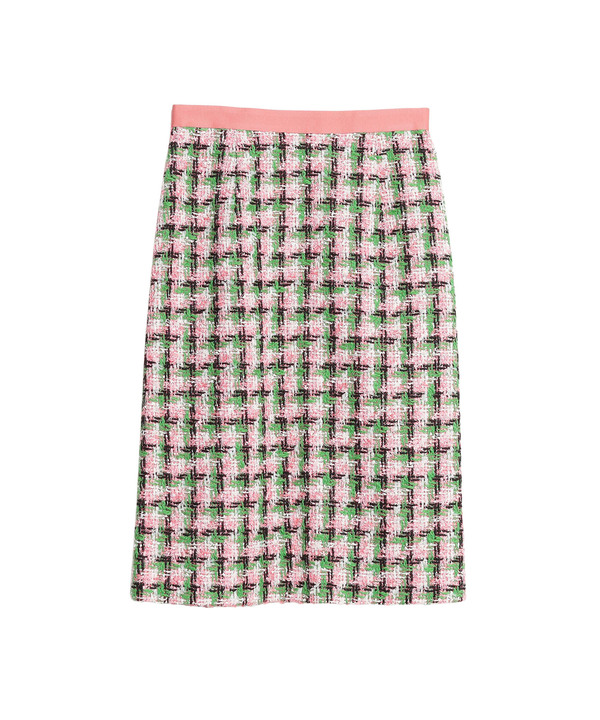 【セットアップ対応商品】ファンシーチェックツィード スカート