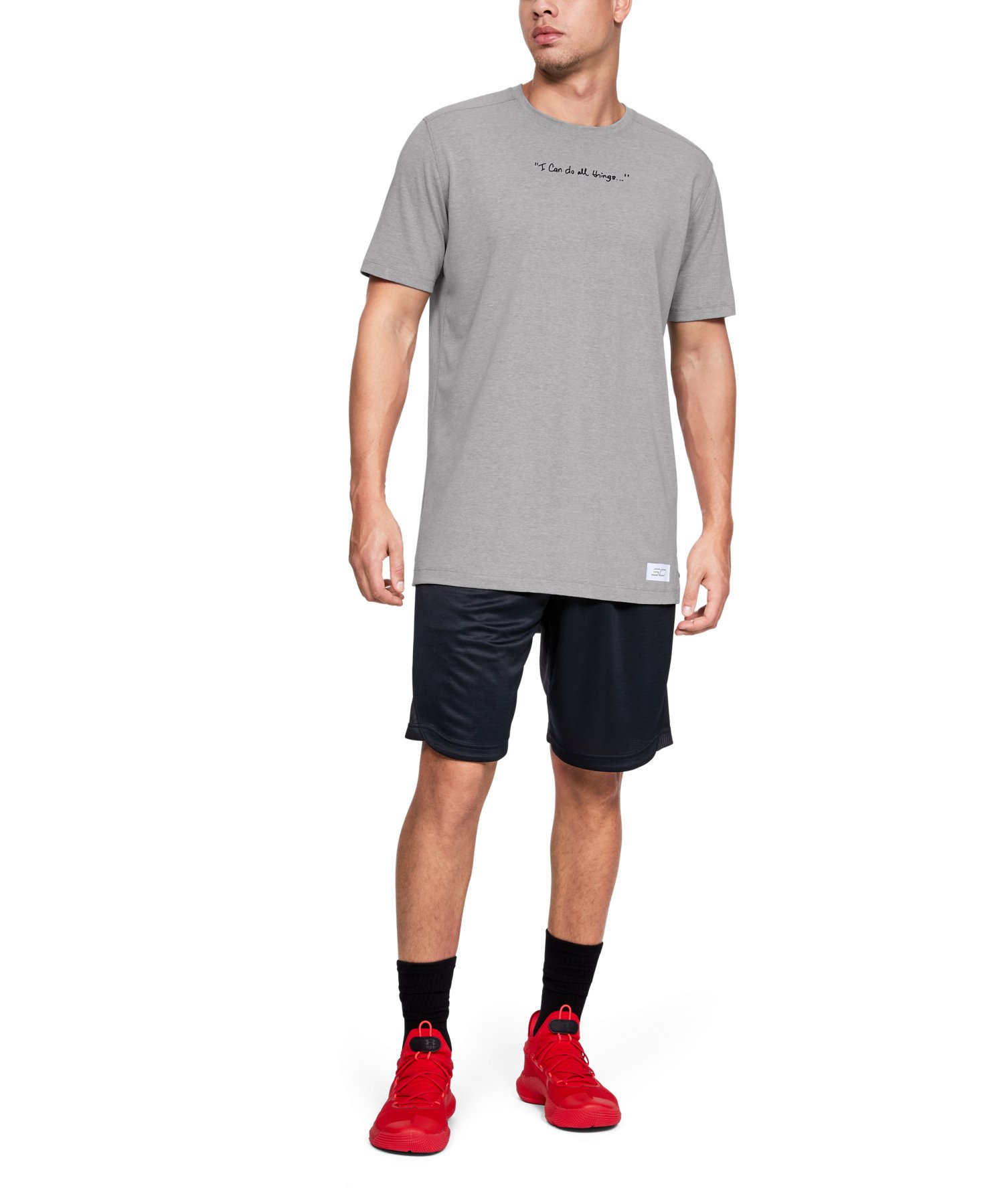 UA SC30 スクリプト ショートスリーブ Tシャツ(バスケットボール/MEN)