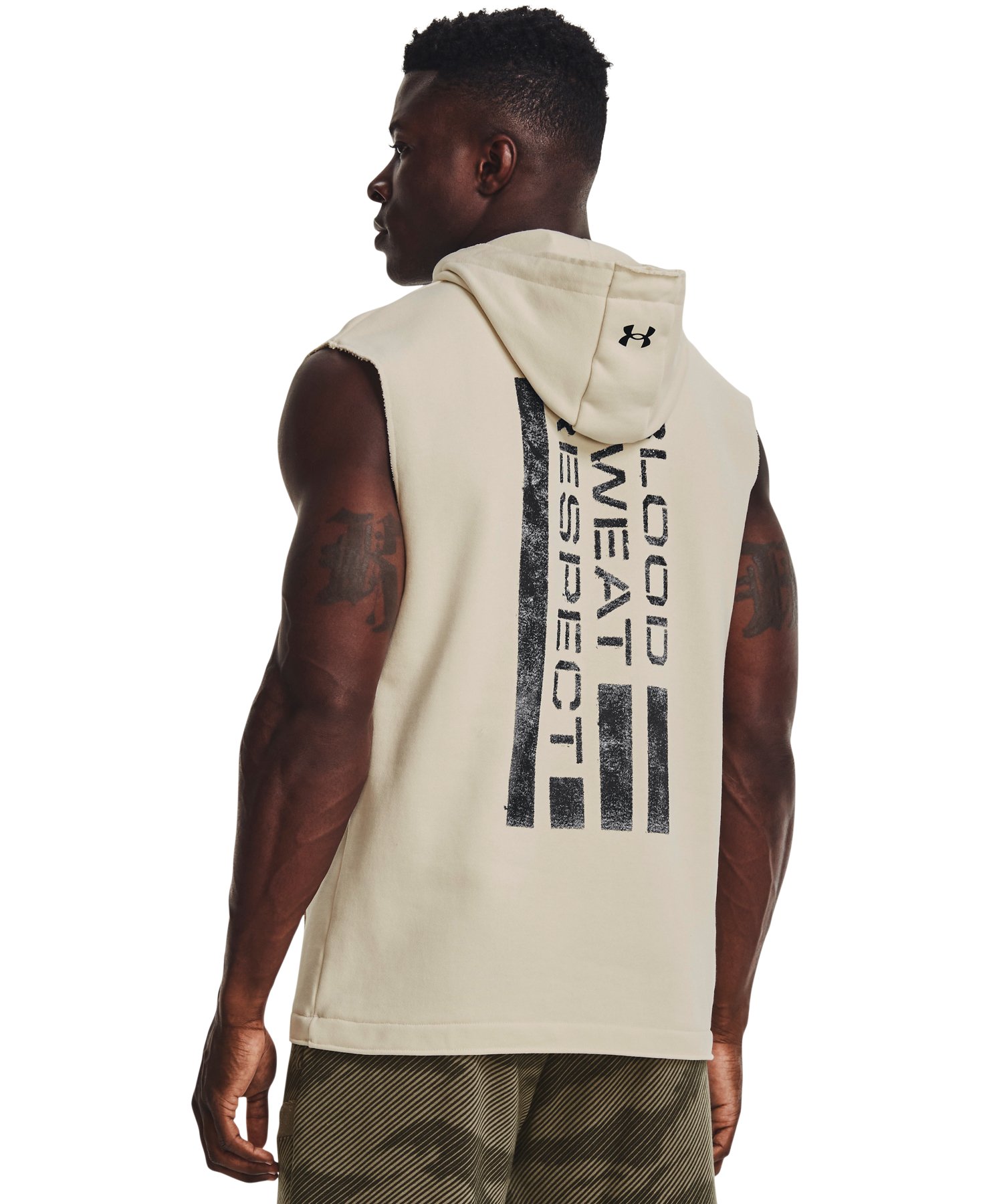 アンダーアーマー　ザロック　ノースリーブパーカー UNDER ARMOUR プロジェクト・ロック ノースリーブパーカー サイズXL