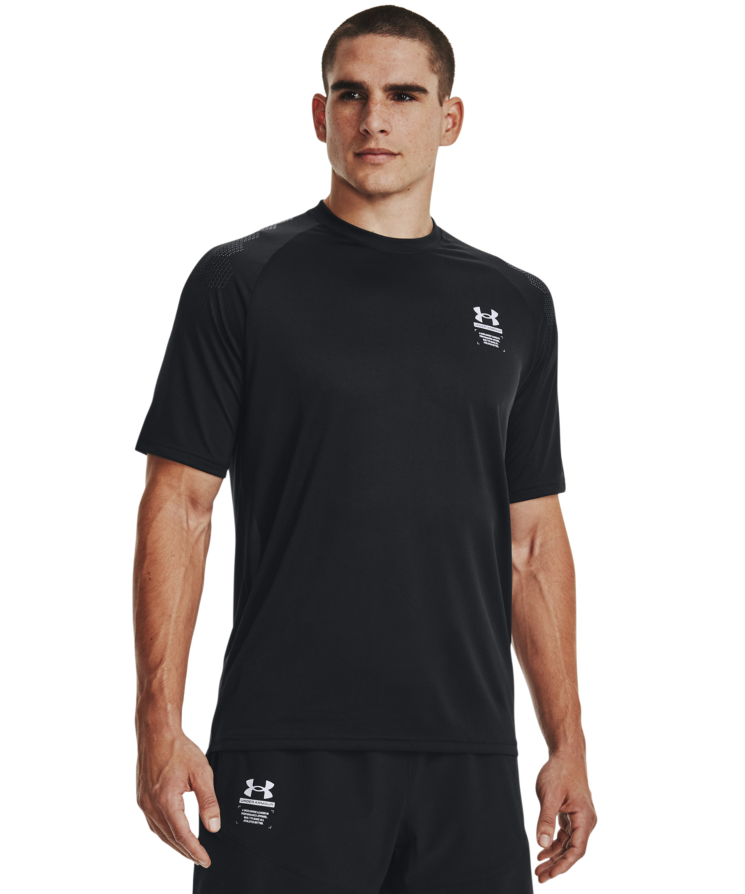 UAアーマープリント ショートスリーブ Tシャツ(トレーニング/MEN)【アンダーアーマー/UNDER ARMOUR】 UAアーマープリント ショートスリーブ Tシャツ(トレーニング/MEN)【アンダーアーマー/UNDER ARMOUR】