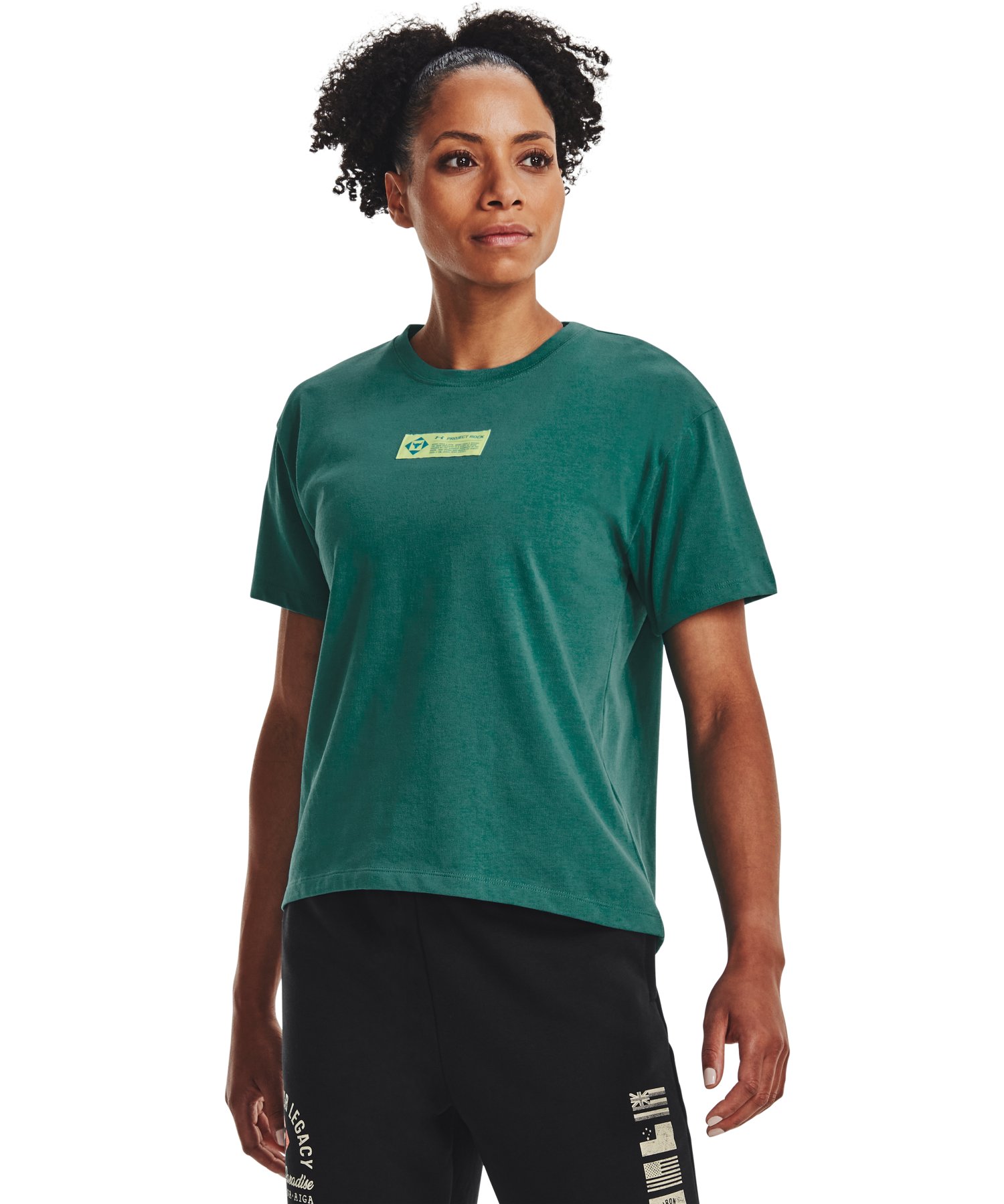 UAプロジェクトロック ショートスリーブTシャツ 〈グローブ〉（トレーニング/WOMEN）