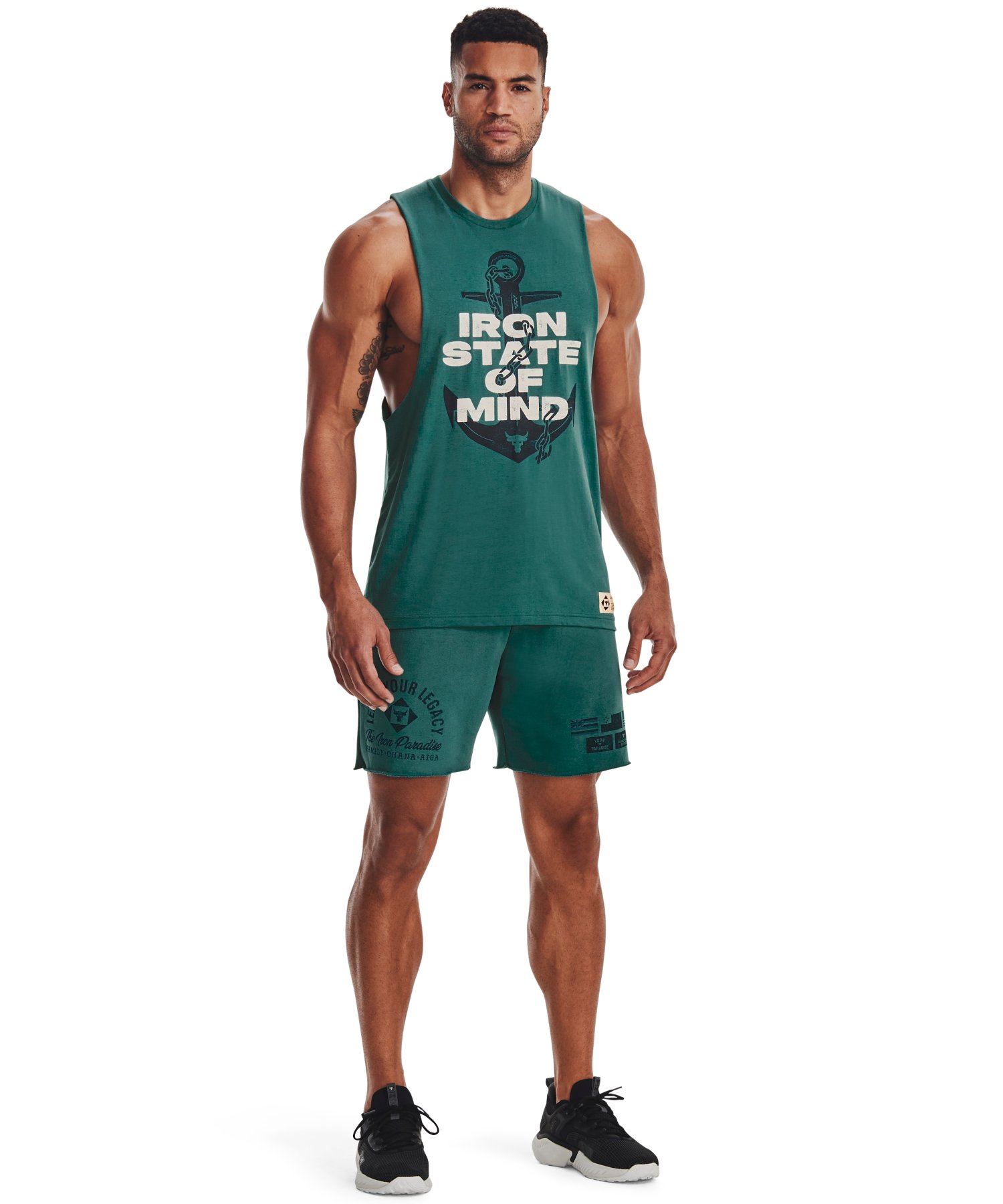 UAプロジェクトロック マッスル タンク 〈アイアン〉(トレーニング/MEN)