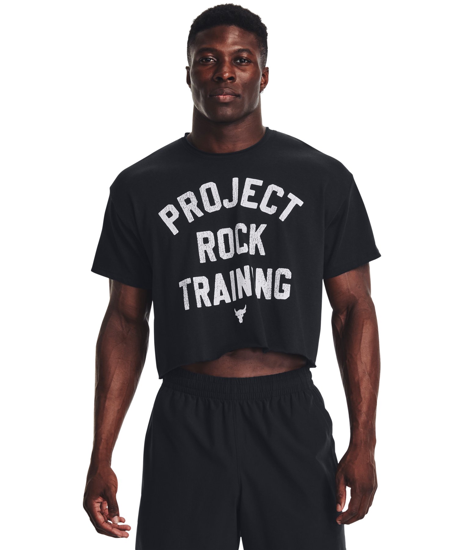 UAプロジェクトロック ヘビーウエイト カットオフ Tシャツ（トレーニング/MEN）
