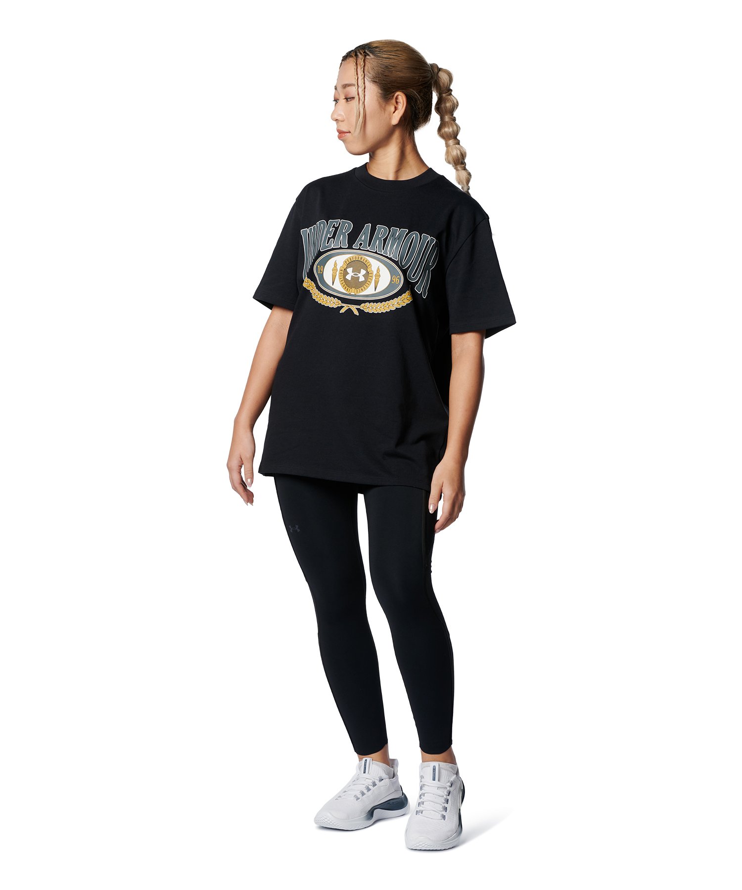 売れ筋商品|||アンダーアーマー Tシャツ トップス レディース Women's Rival Ribbed Cropped T-Shirt Black Under Armour Women's Cropped T-Shirt Black 1389721-001