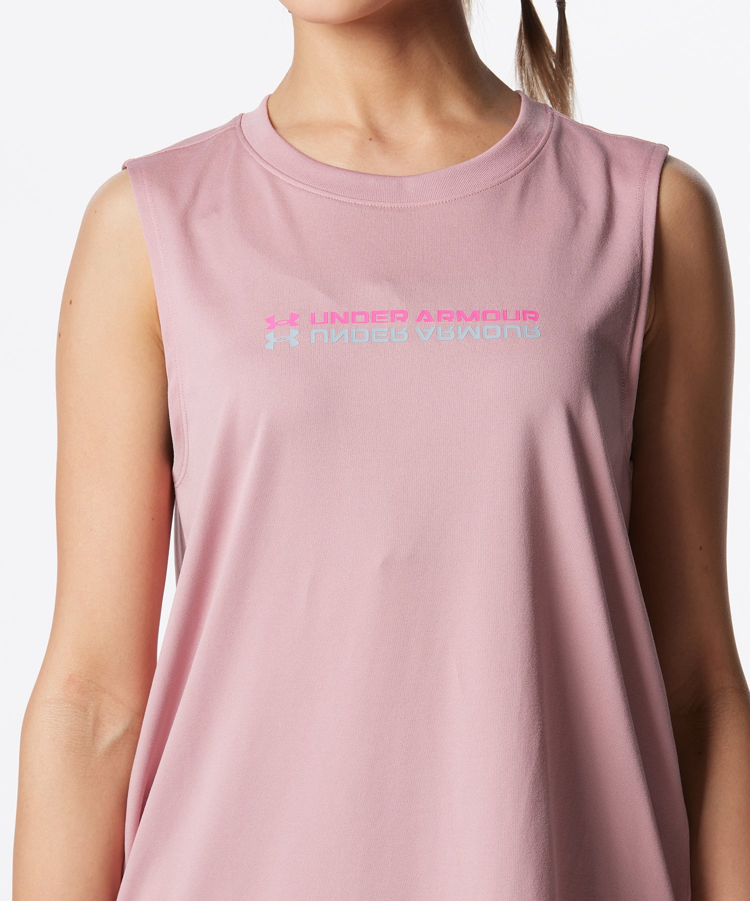 (取寄) アンダーアーマー レディース テック タンク ソリッド Under Armour women Tech Tank Solid Rebel Pink/White Under Armour Women's Tech Solid Tank Top, (640) Pink Punk