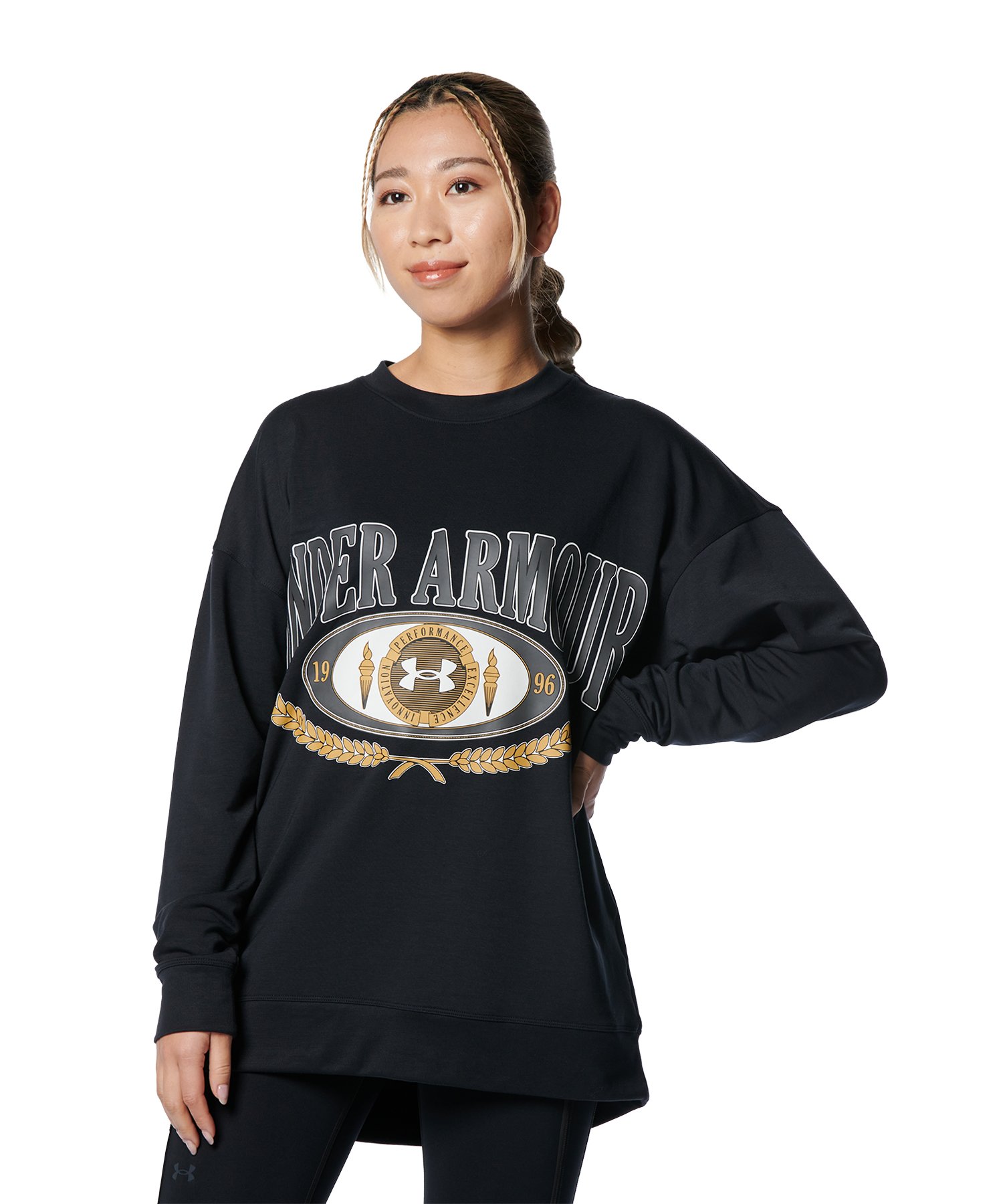 UAテリー オーバーサイズド クルー(トレーニング/WOMEN)【アンダーアーマー/UNDER ARMOUR】 UAテリー オーバーサイズド クルー(トレーニング/WOMEN)【アンダーアーマー/UNDER ARMOUR】