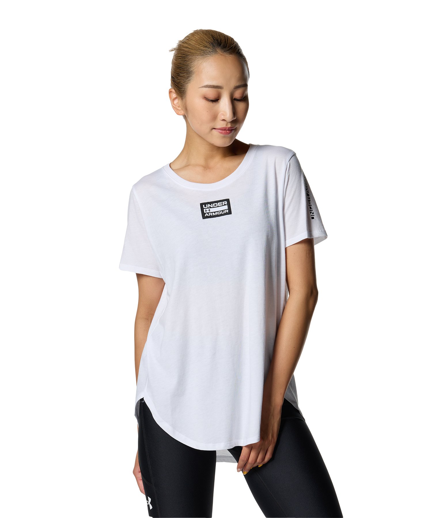 UAコットン デザイン Tシャツ（トレーニング/WOMEN）
