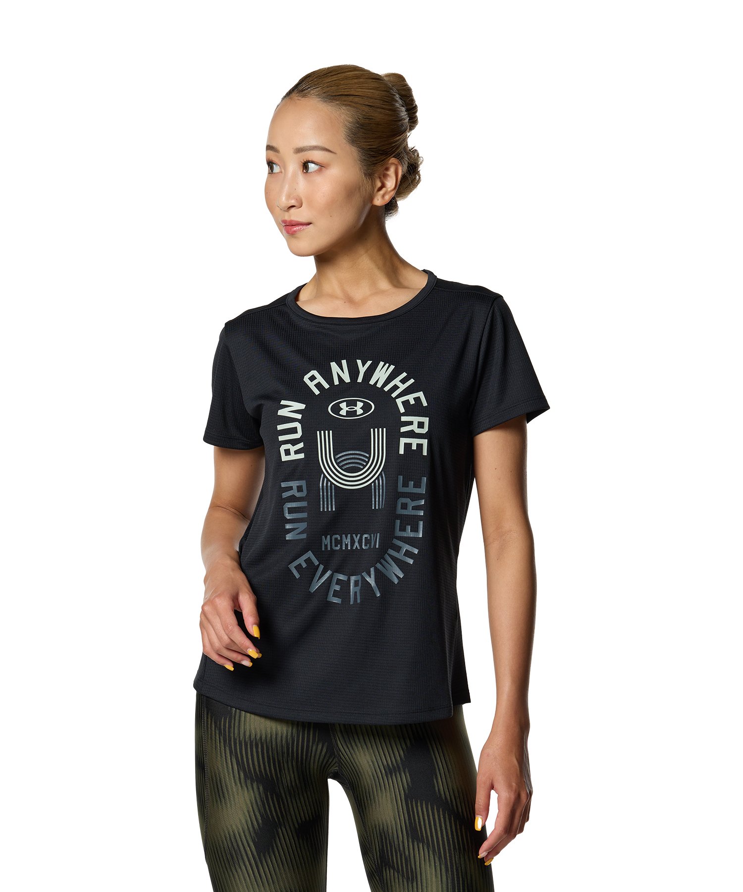 UAスピードストライド グラフィック Tシャツ（ランニング/WOMEN）