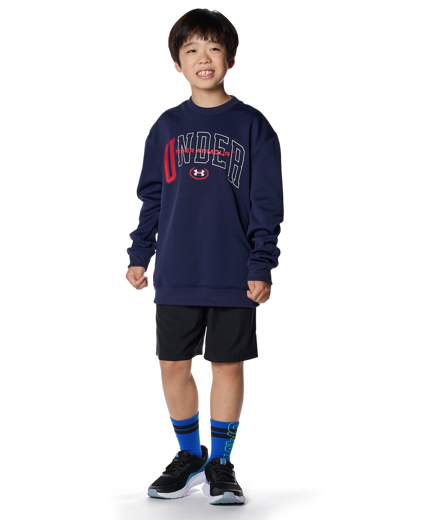 アンダーアーマー  UAテック テリー グラフィック クルー キッズ 子供服 男の子 トレーナー UAテック テリー グラフィック クルー（トレーニング