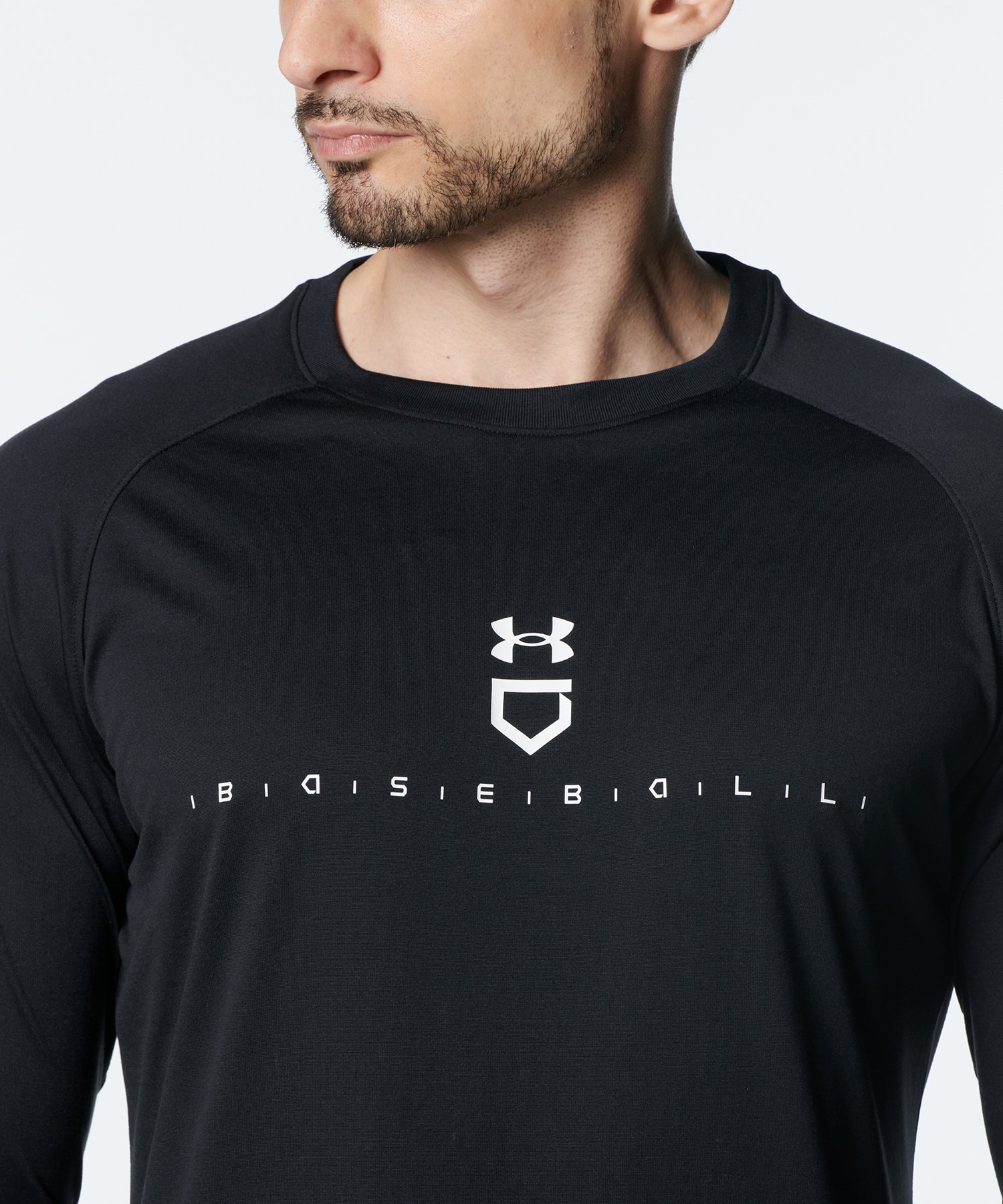 UNDER ARMOUR - アンダーアーマー ベースボールシャツ ブラック MD 野球 Tシャツ 2ボタン アンダーアーマー公式】 UAベースボール Tシャツ（ベースボール