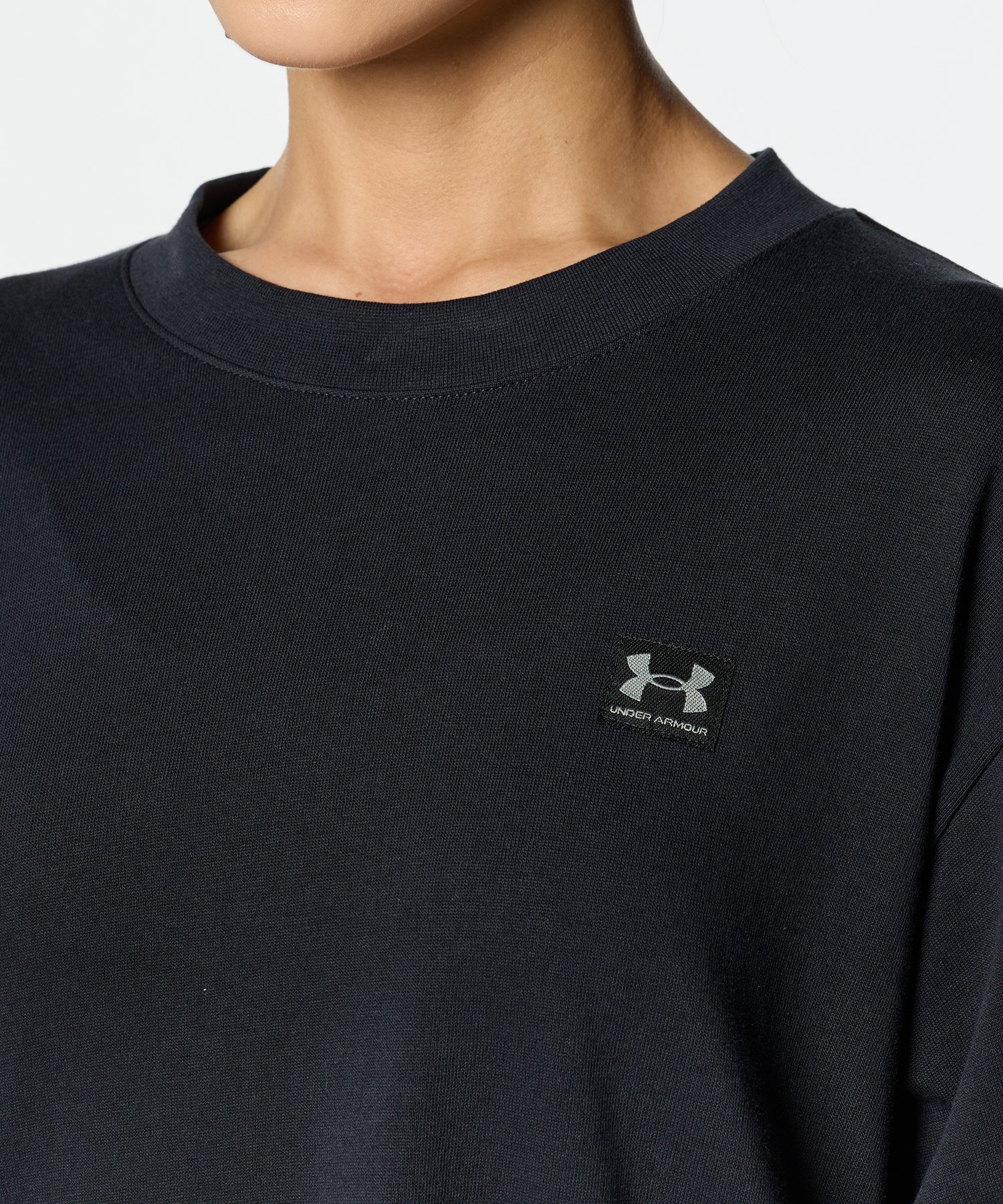 アンダーアーマー UNDER ARMOUR レディース 長袖Tシャツ UAヘビーウェイト テキストロゴ ロングスリーブTシャツ 1384111 （Wh アンダーアーマー UNDER ARMOUR レディース 長袖Tシャツ UA