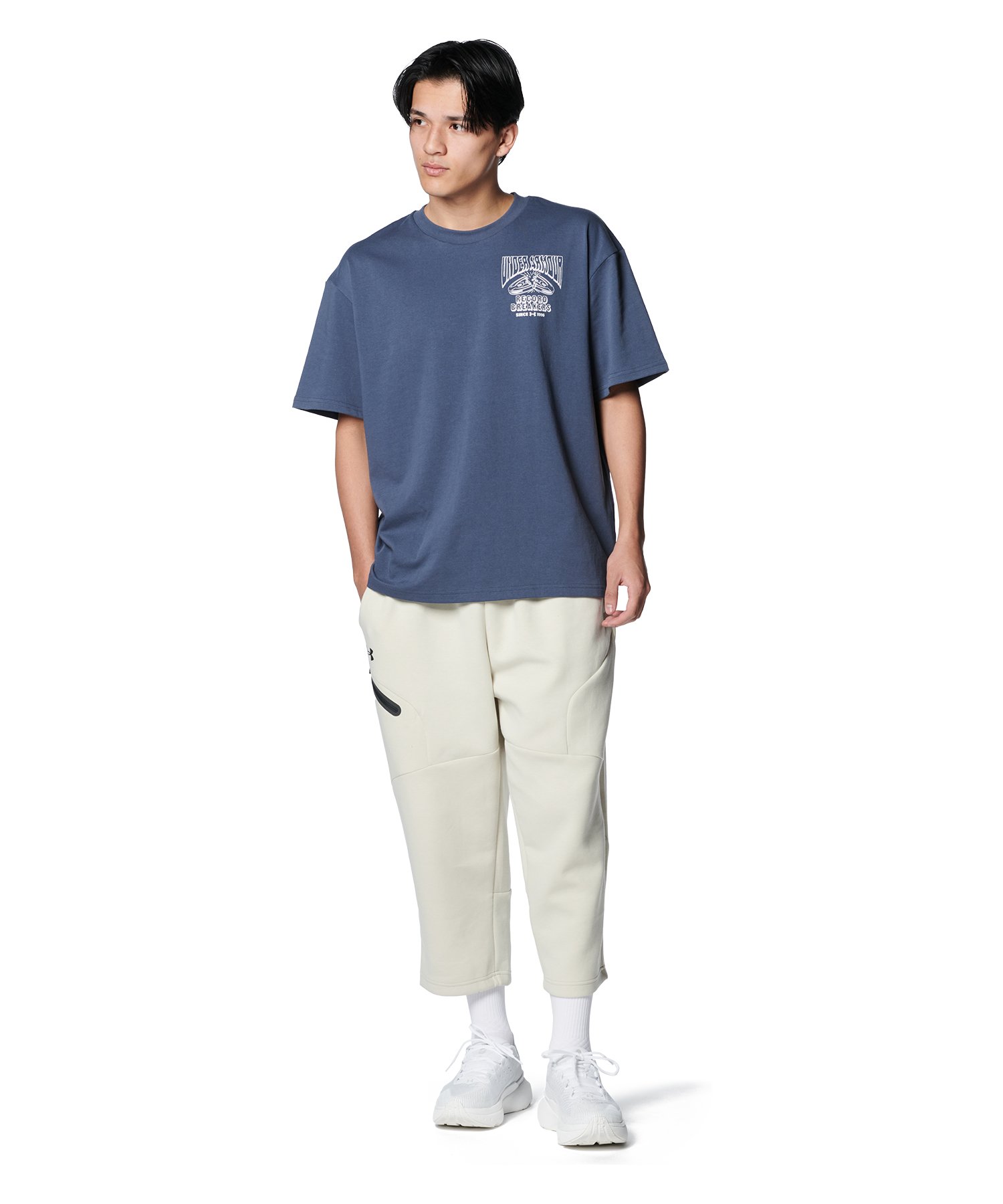 NEWS Tシャツ&amp;タオル アンダーアーマー公式】 UAヘビーウエイト レコードブレーカーズ