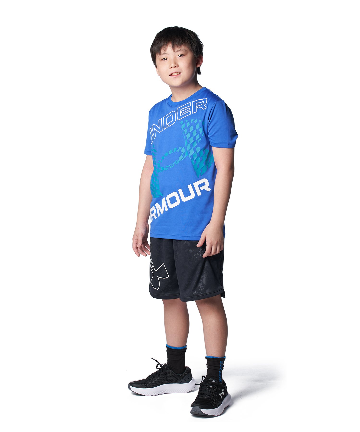 アンダーアーマー公式】 UAテック スーパービッグロゴ ショートスリーブTシャツ（トレーニング/KIDS）