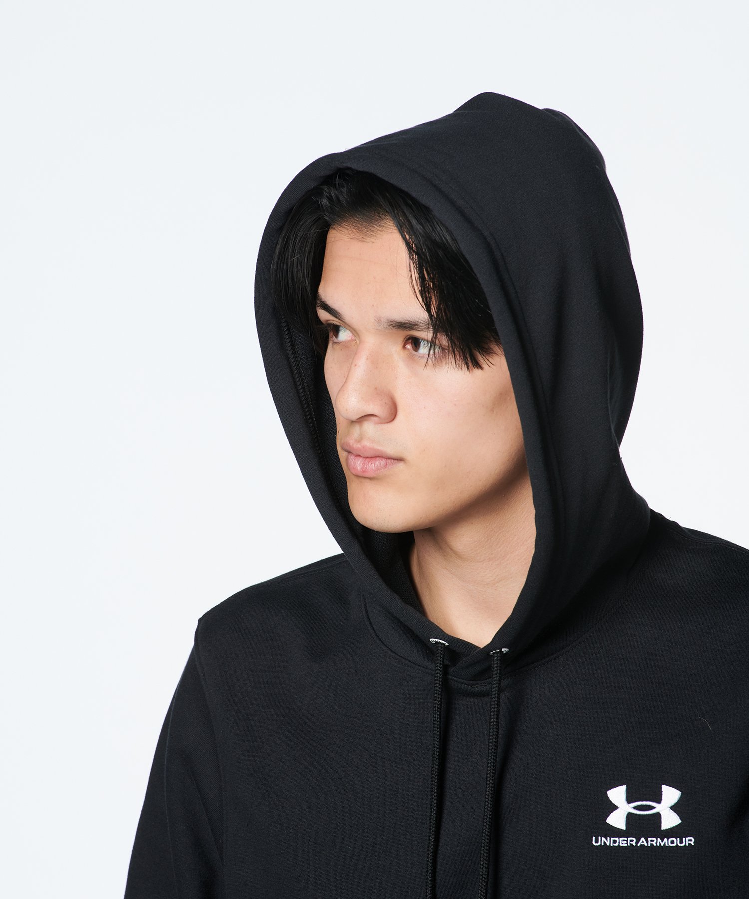 アンダーアーマー スウェットパーカー メンズ UAエッセンシャルテリー フーディー 1384820-001 UNDER ARMOUR... LG 001