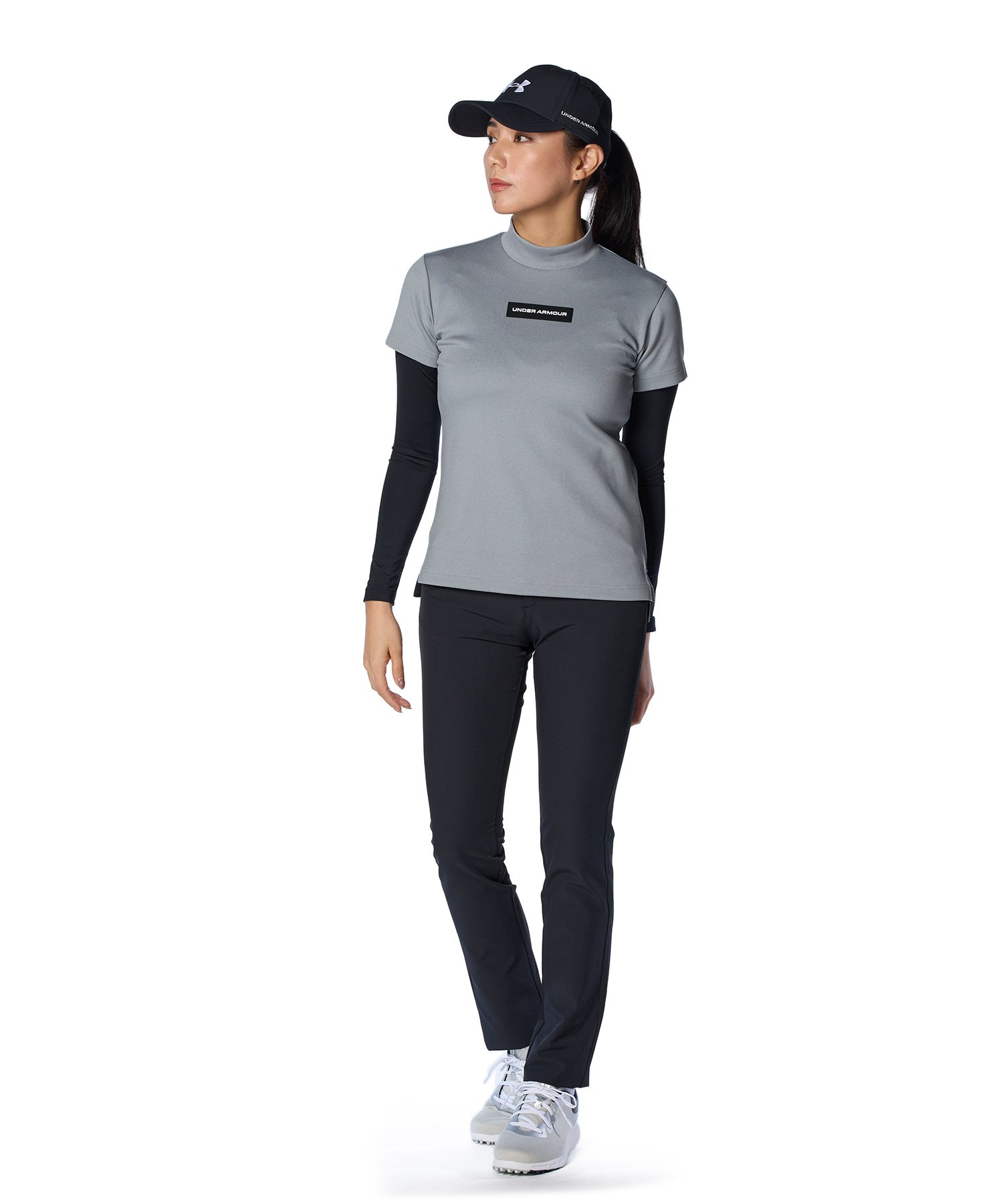 ゴン【新品未使用】UNDER ARMOUR シャツ&スカート アンダーアーマー公式】 UAヒートギア コンプレッション ロング