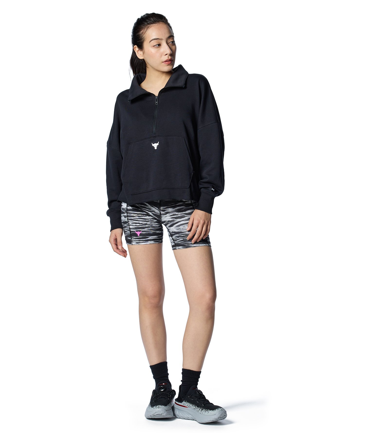 公式 アンダーアーマー UNDER ARMOUR UA UAプロジェクトロック 1／2ジップ プルオーバー（ライフスタイル／WOMEN） 1387760 アンダーアーマー公式】 UAプロジェクトロック 1/2ジップ プル