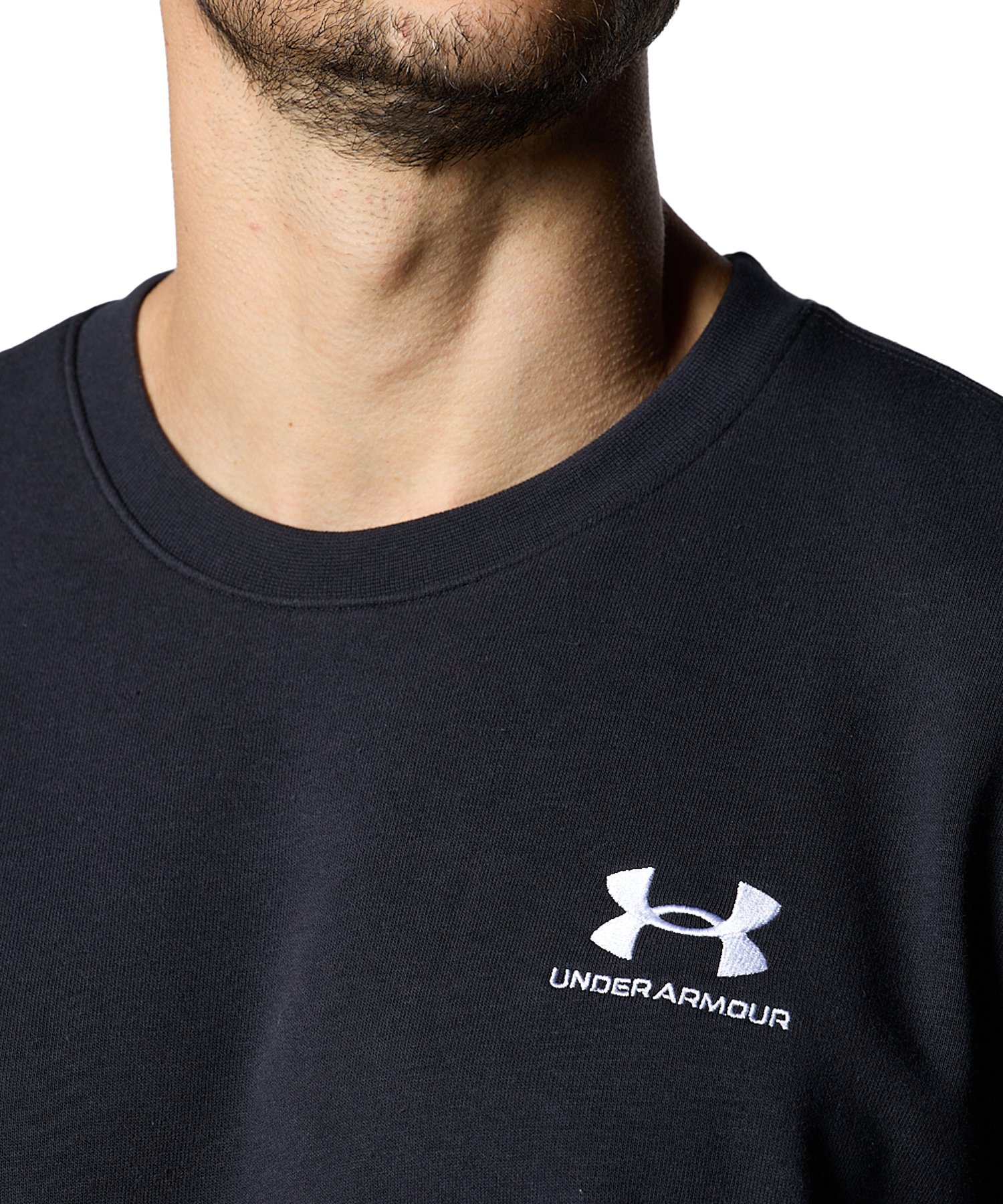 UNDER ARMOUR UAエッセンシャルテリー クルー ブラック 2XL UNDER ARMOUR アンダーアーマー メンズ スウェット パーカー UA