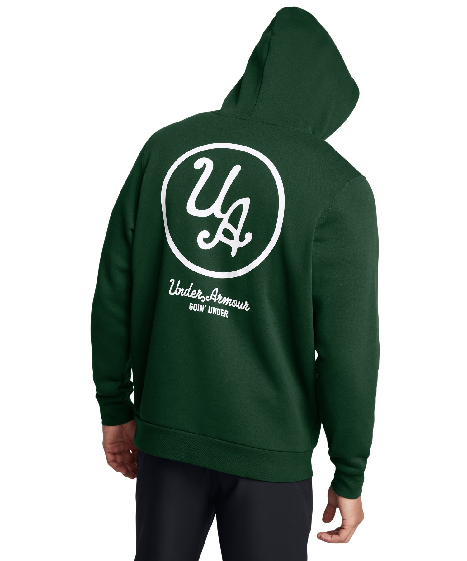UNDER ARMOUR M'S Golf パーカー XXL 黒 フルジップ パーカー FITTED ARMOUR KNIT HYBRID FZ アウター
