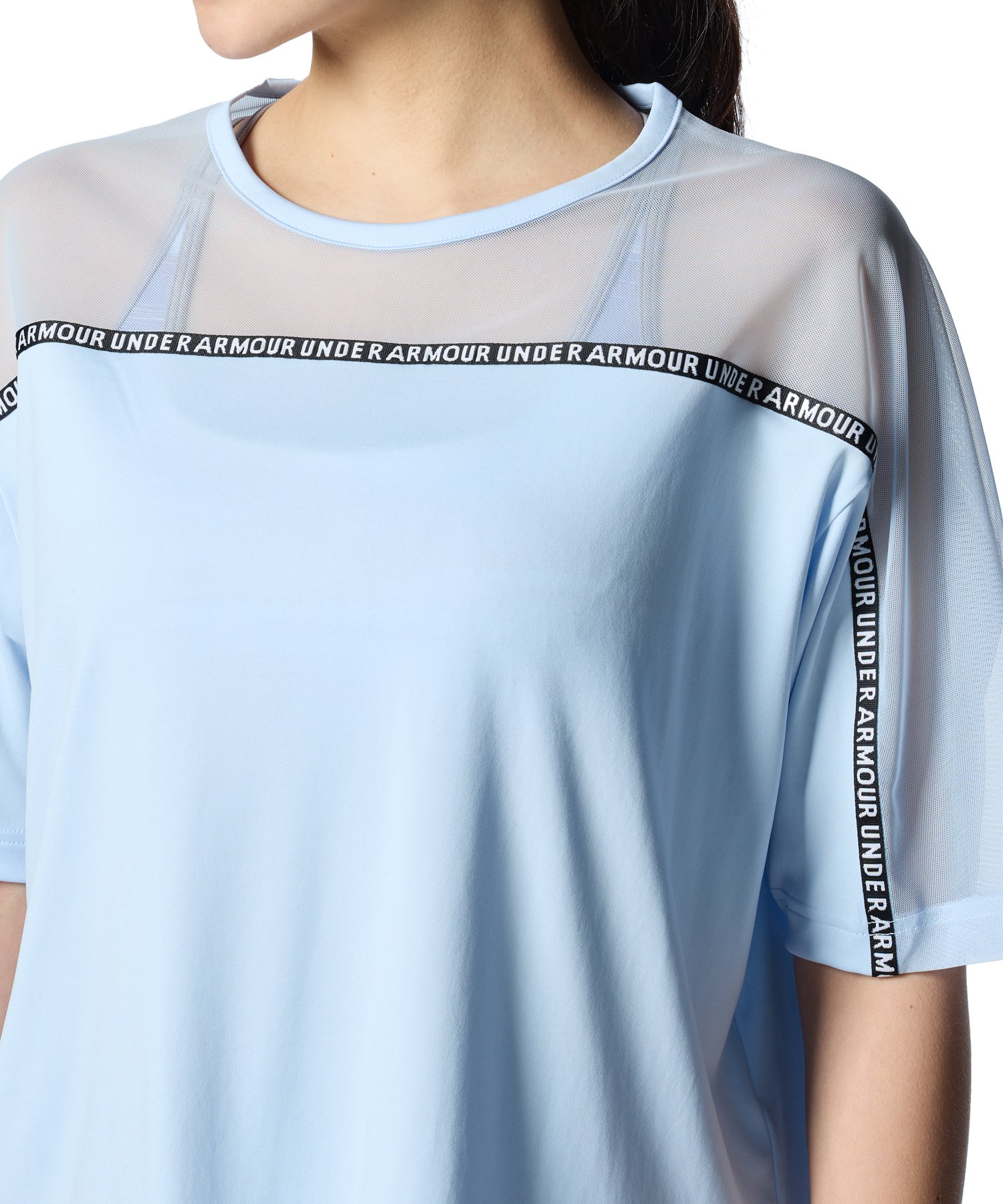 売れ筋商品|||アンダーアーマー Tシャツ レディース トップス VANISH SEAMLESS WASHED  - Basic T-shirt - ether blue/white Under Armour UA Vanish Seamless Loose Short Sleeve Shirt