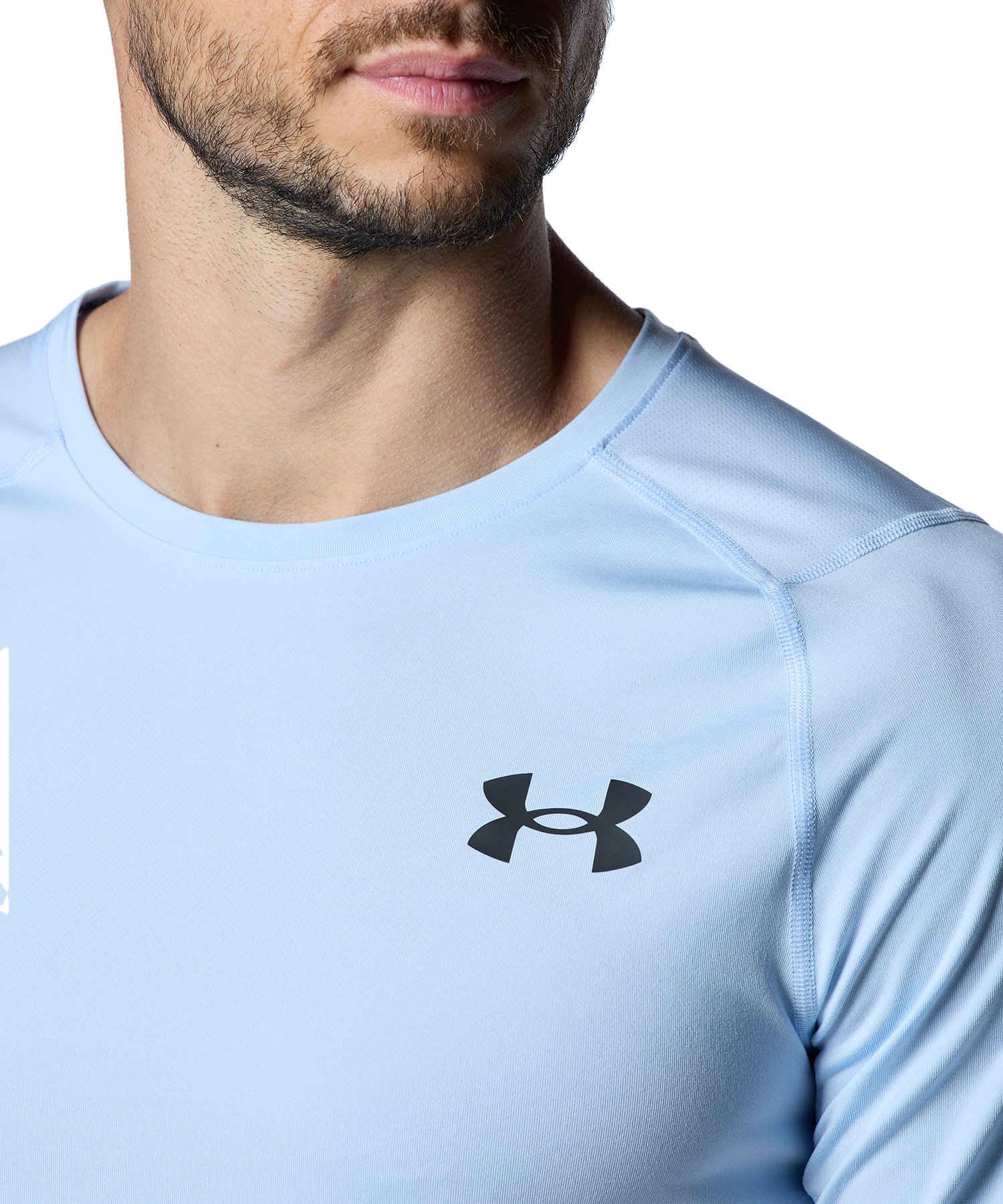 新品未使用品タグ付き made in USA USAF / UNDER ARMOUR HEAT GEAR DRIＴシャツ Sサイズ グレー -  ミリタリー