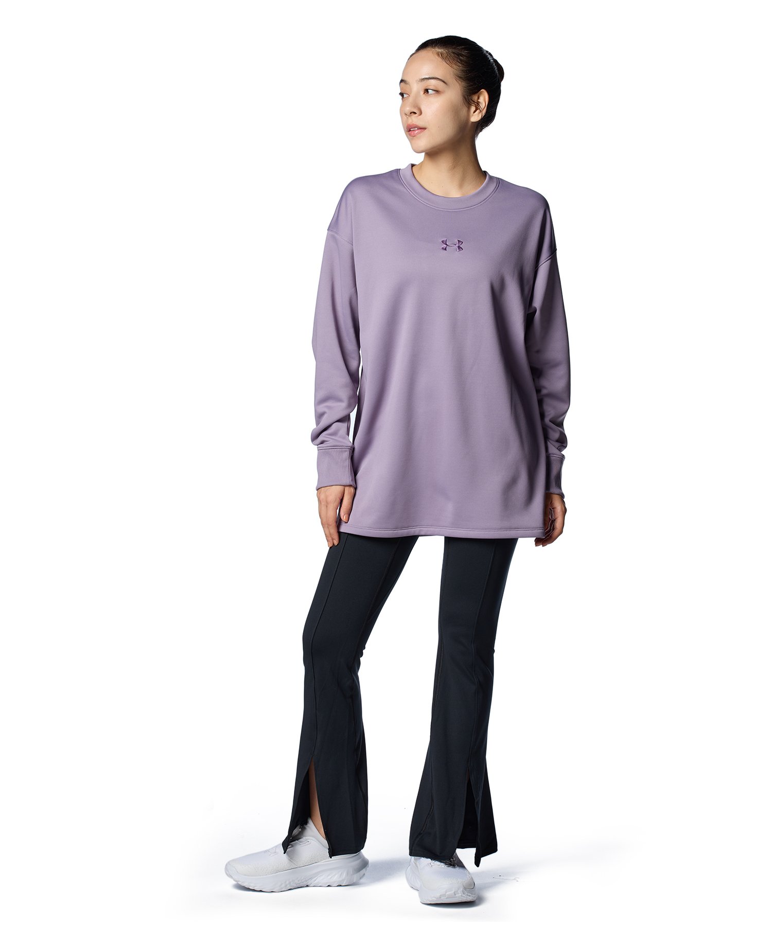 UAアーマーフリース チュニック クルー(トレーニング/WOMEN)