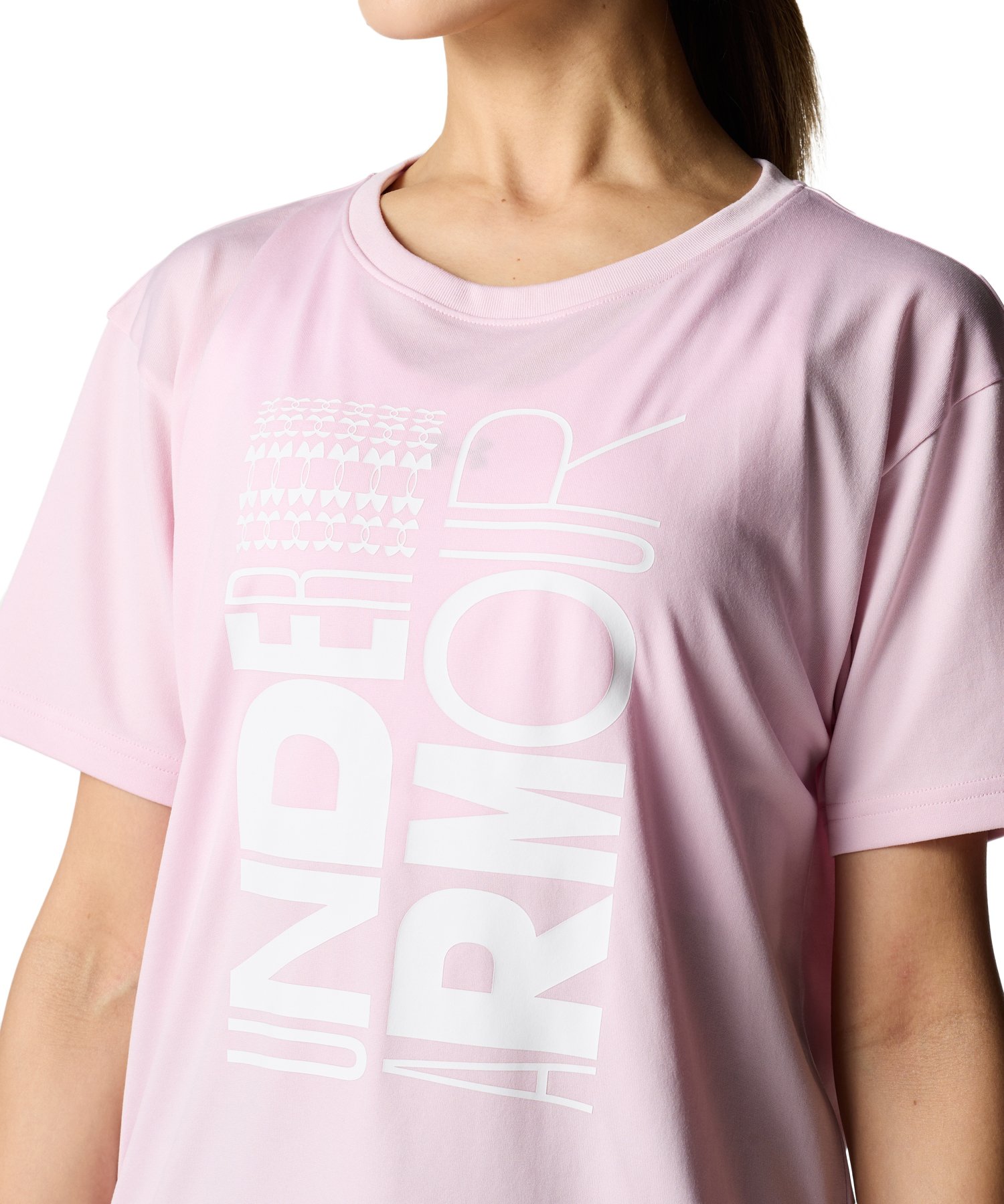 売れ筋商品|||アンダーアーマー Tシャツ レディース トップス TWIST - Sports T-shirt - super pink/white Amazon.com: Under Armour Women's Tech Marker Twist Short