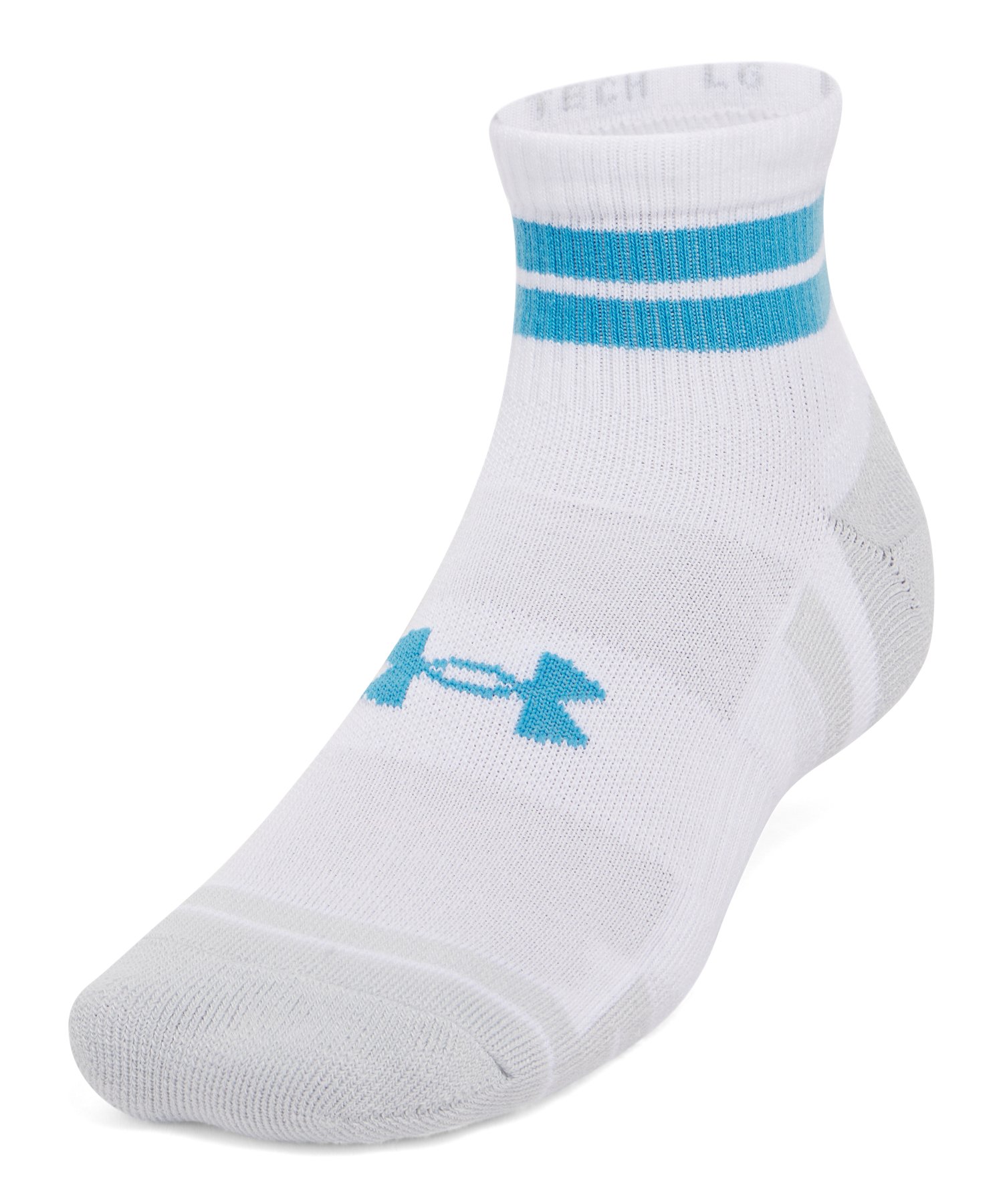 Under Armour ストライプソックス 白/青/黄 アンダーアーマー公式】 UAパフォーマンステック ノベルティ