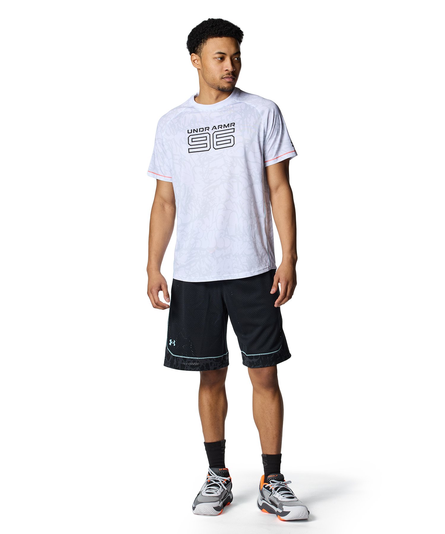 UAテック ゾーン プロ ショートスリーブ Tシャツパンツセットサイズ XL アンダーアーマー公式】 UAテック ゾーン プロ プリント