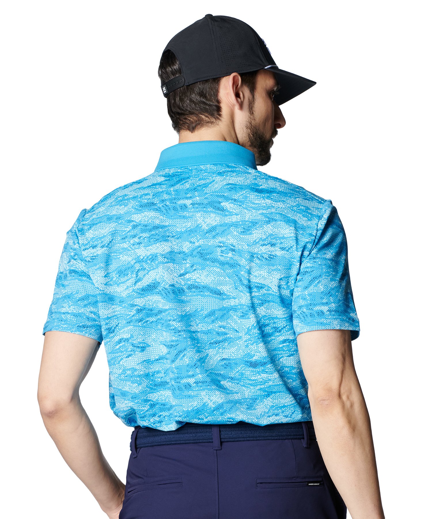 UNDER ARMOUR - アンダーアーマー アイソチル プリントポロ 青