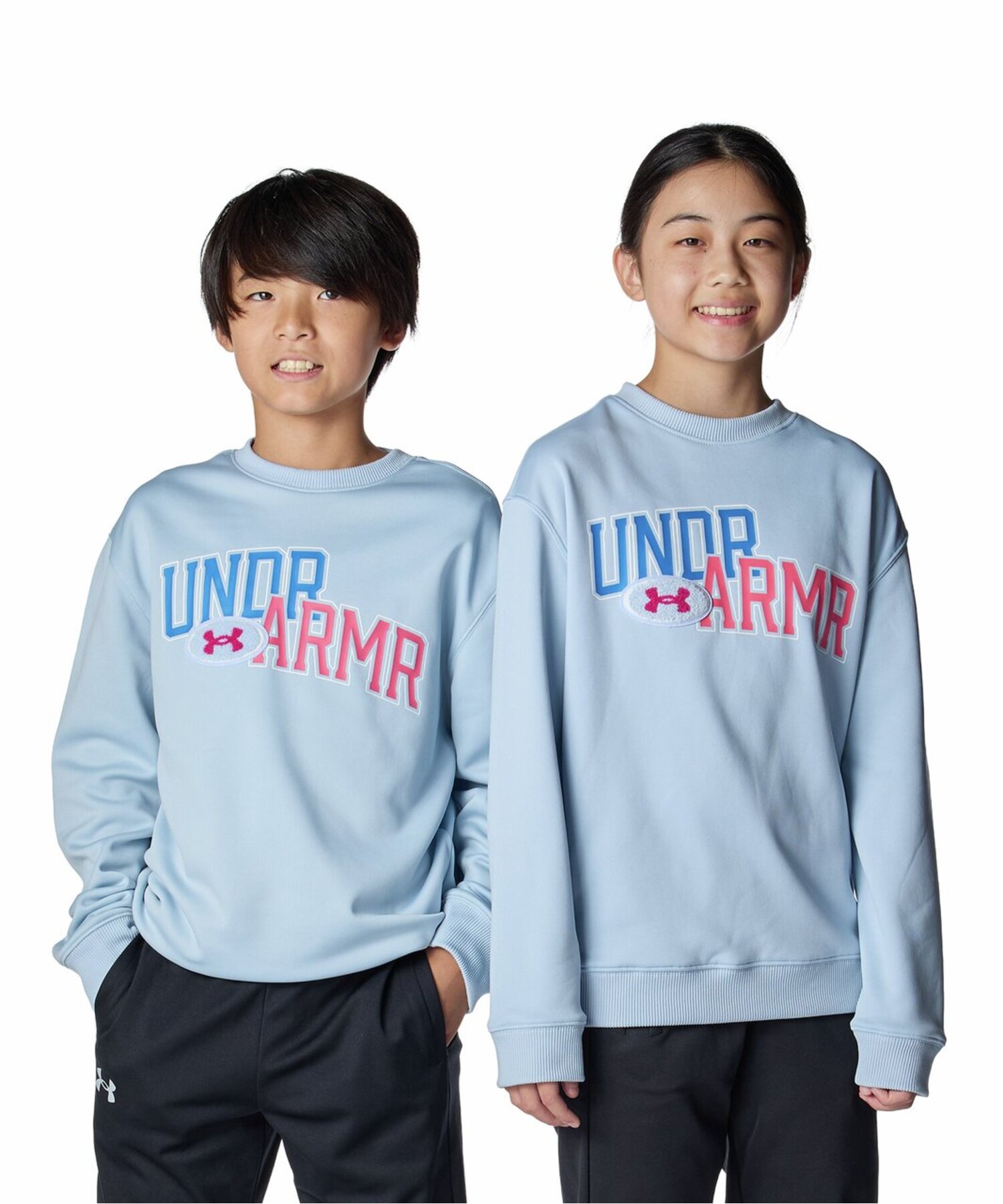 UAアーマーフリース オーバーレイ ワードマーク クルー(トレーニング/BOYS)【アンダーアーマー/UNDER ARMOUR】