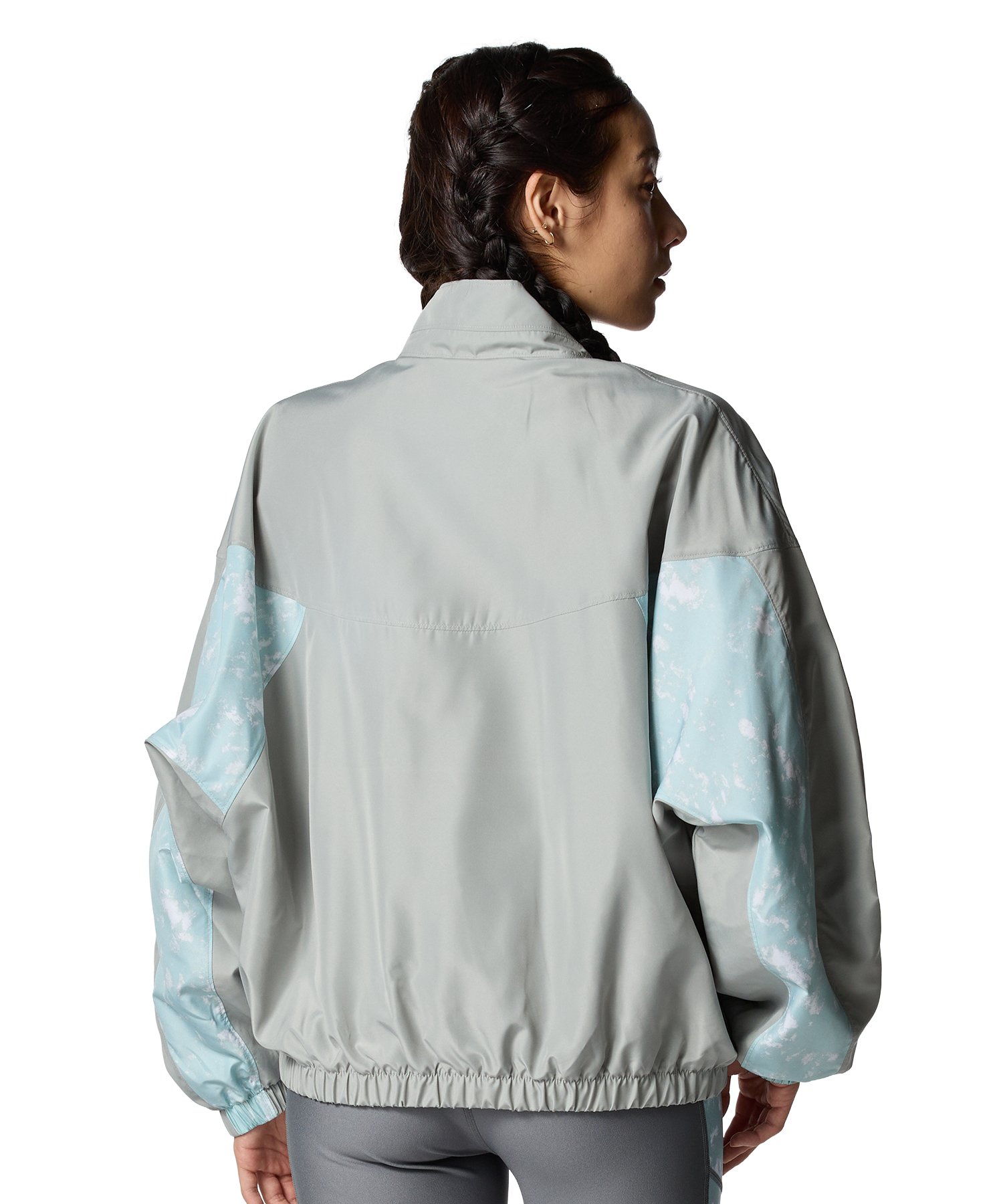 UA���b�V�� ���C�i�[ �E�[�u�� �v�����g �t���W�b�v �W���P�b�g�i�g���[�j���O/WOMEN�j