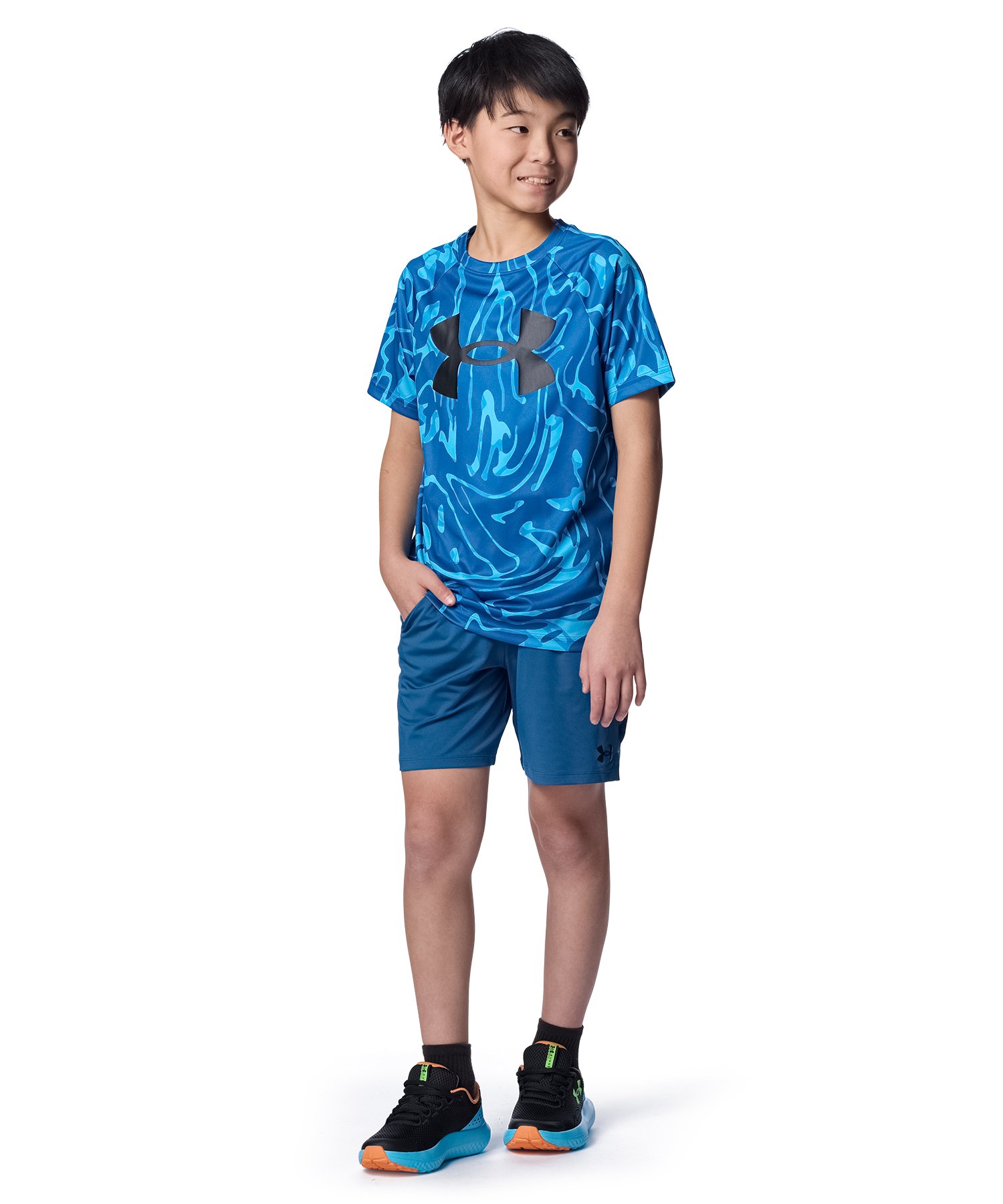 UA�e�b�N �x���g �v�����g �u���b�N �V���[�c�i�g���[�j���O/BOYS�j