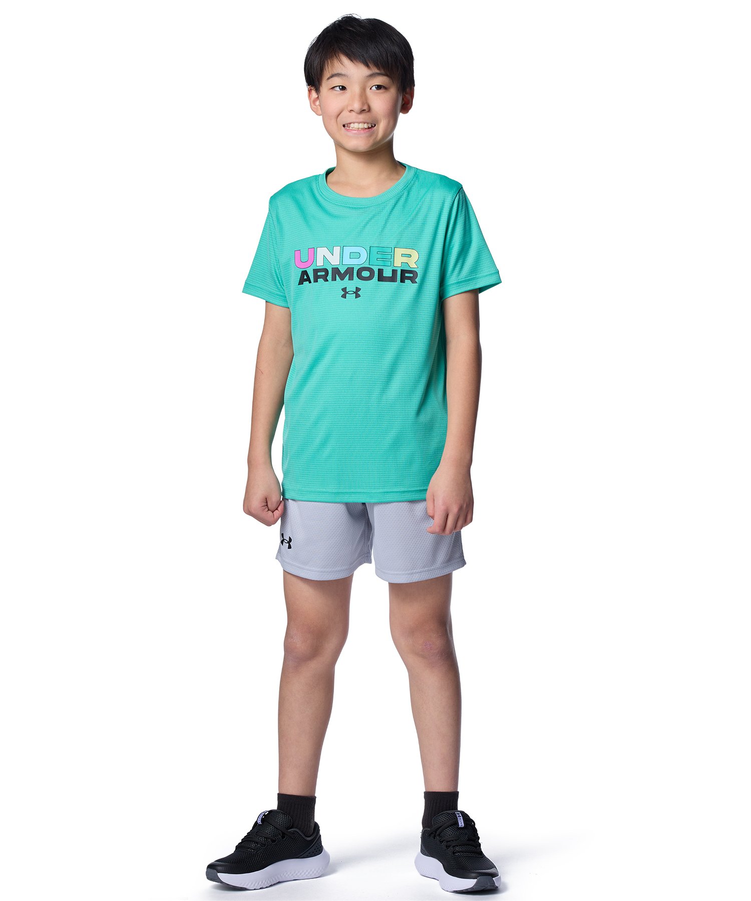 UA�X�s�[�h�X�g���C�h �u�����h ���S �V���[�g�X���[�u T�V���c�i�g���[�j���O/BOYS�j