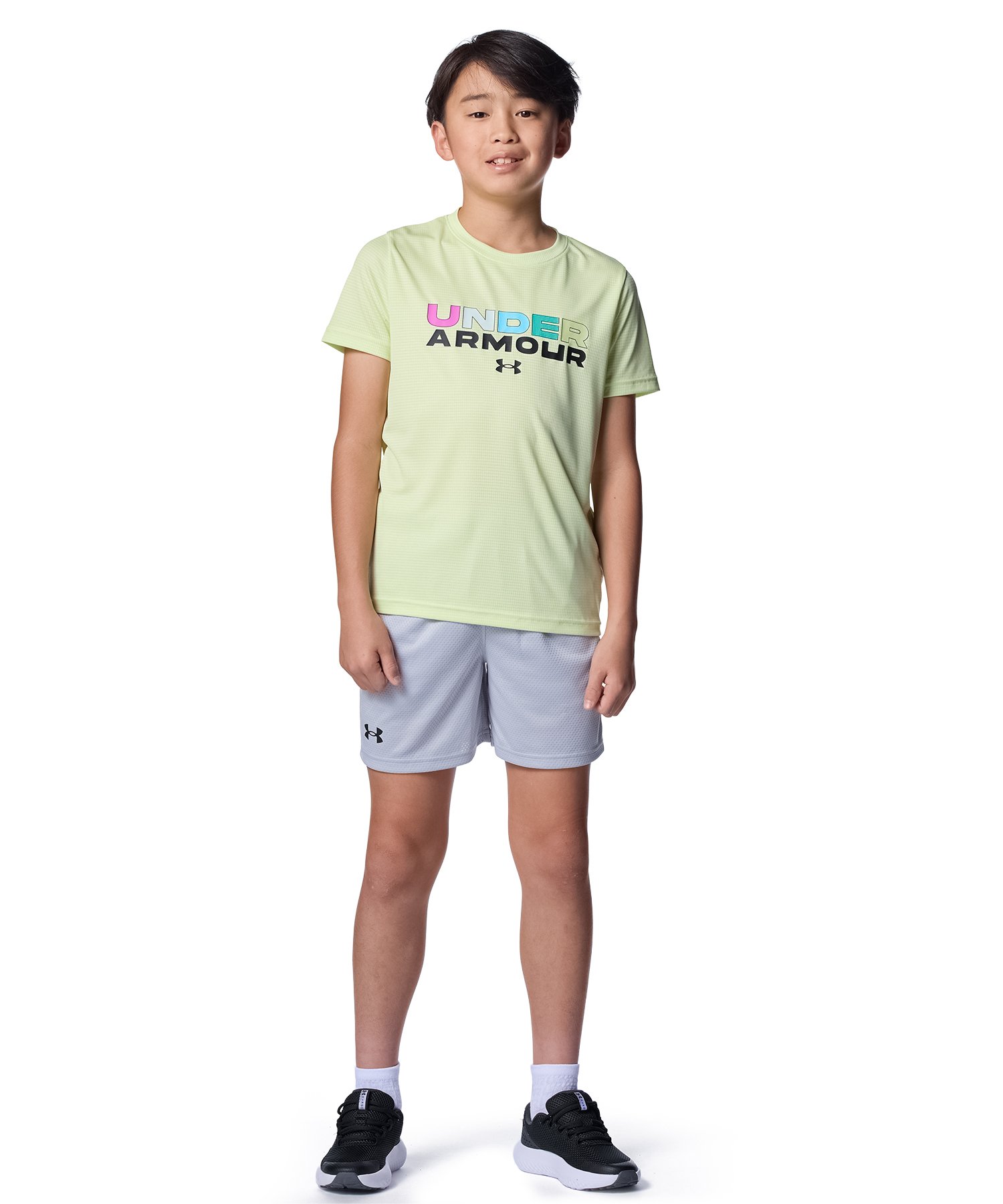 UA�X�s�[�h�X�g���C�h �u�����h ���S �V���[�g�X���[�u T�V���c�i�g���[�j���O/BOYS�j