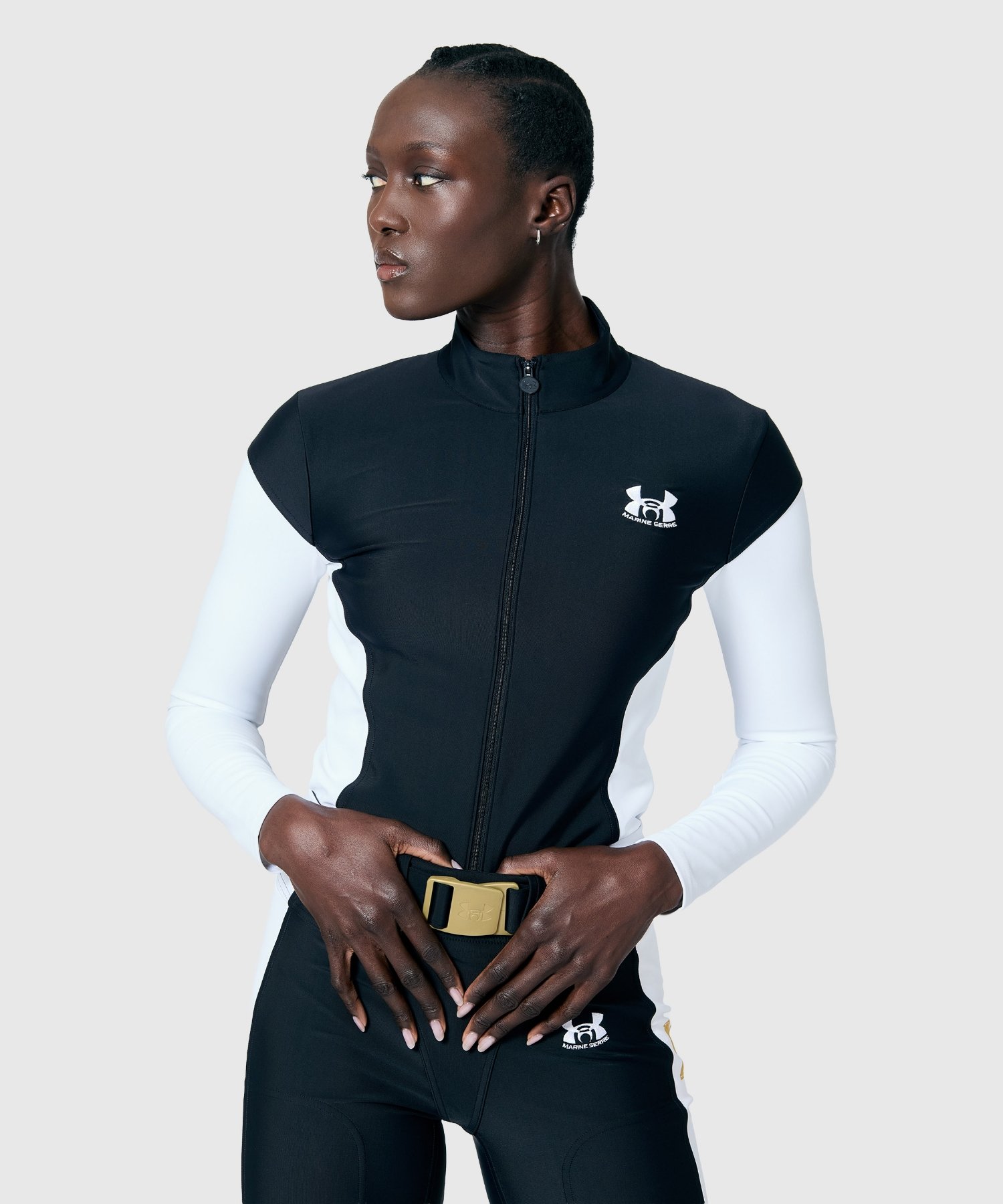 UA �~ MS�q�[�g�M�A �����O�X���[�u �t���W�b�v �g���b�N �W���P�b�g�i�g���[�j���O/WOMEN�j