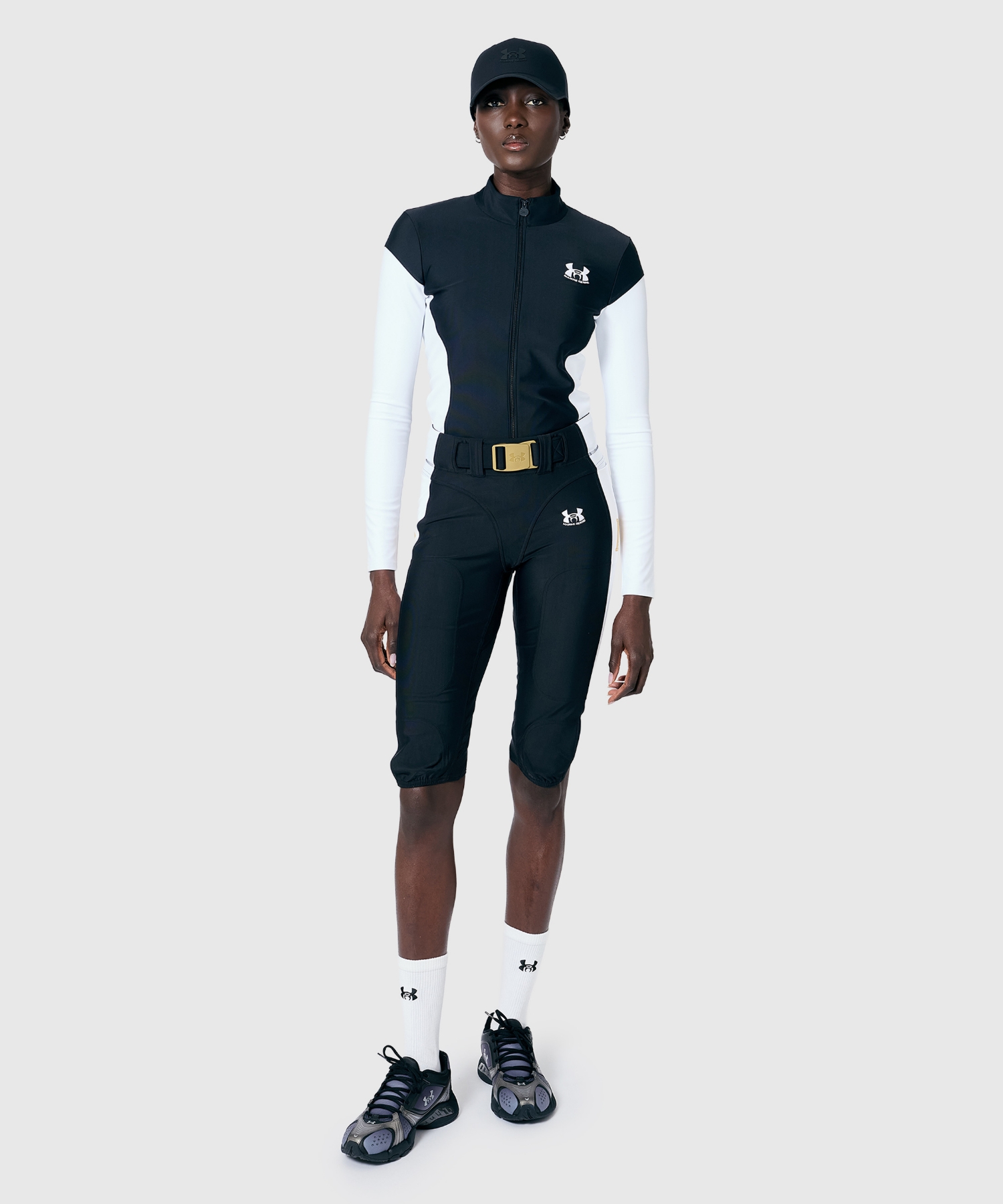 UA �~ MS�q�[�g�M�A �����O�X���[�u �t���W�b�v �g���b�N �W���P�b�g�i�g���[�j���O/WOMEN�j