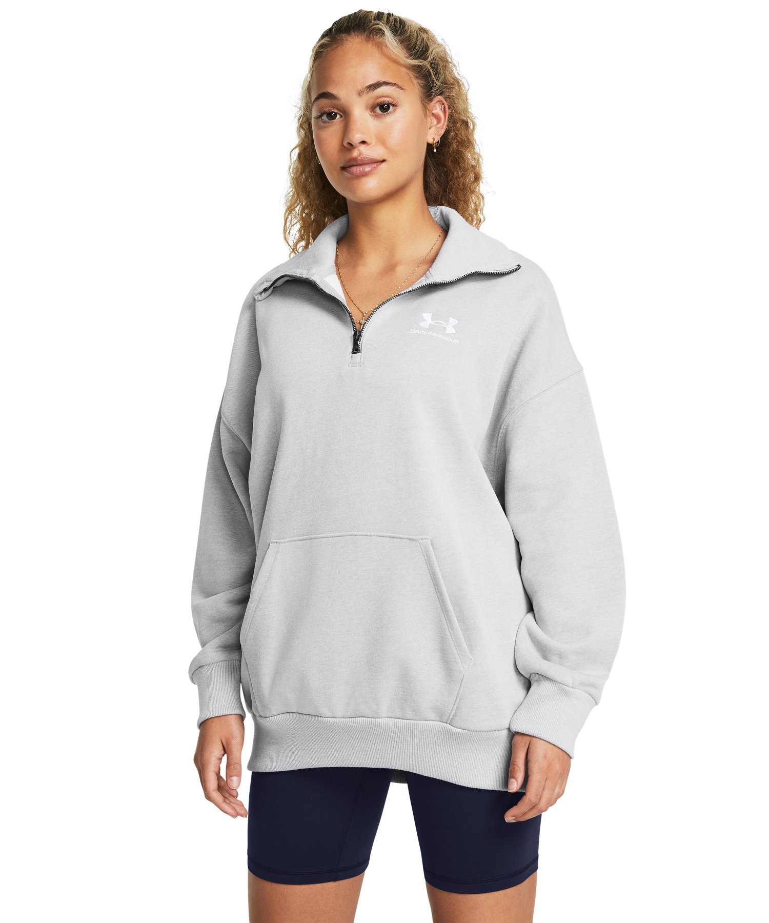 UA�G�b�Z���V�����w�r�[�E�F�C�g �I�[�o�[�T�C�Y 1/4�W�b�v�i�g���[�j���O/WOMEN�j
