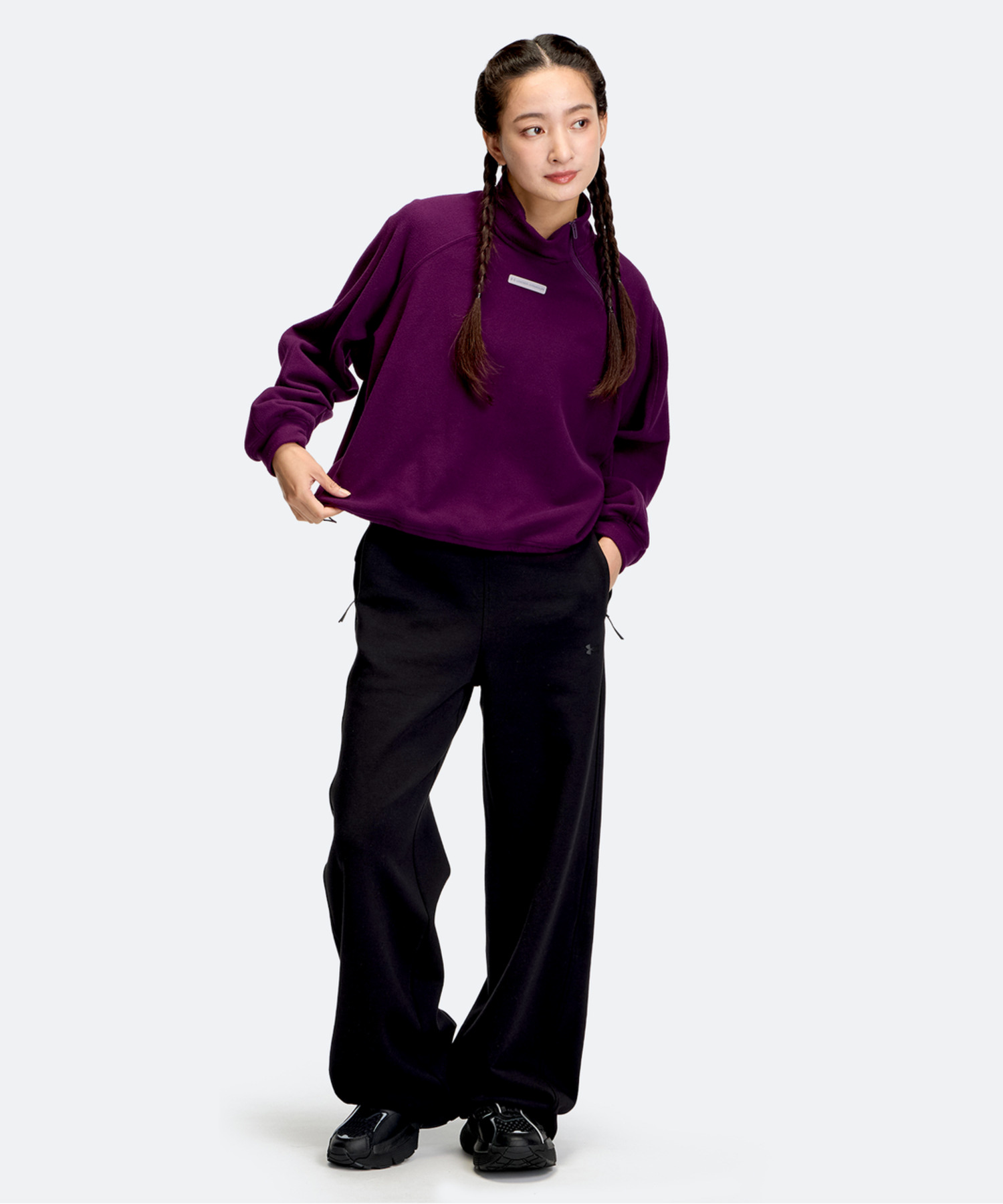 UA�p�t�H�[�}���X �t���[�X 1/4�W�b�v �g�b�v�X�i�g���[�j���O/WOMEN�j