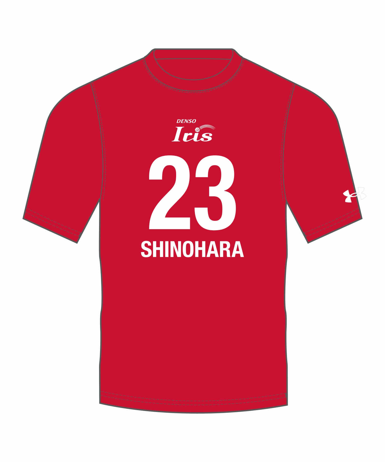 UA�f���\�[�A�C���X �i���o�[T�V���c �yNo.23�z�i�o�X�P�b�g�{�[��/UNISEX�j