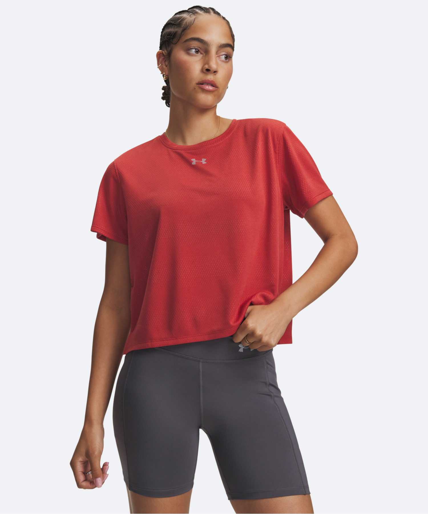 UA�x���V�e�B �V���[�g�X���[�u T�V���c�i�����j���O/WOMEN�j