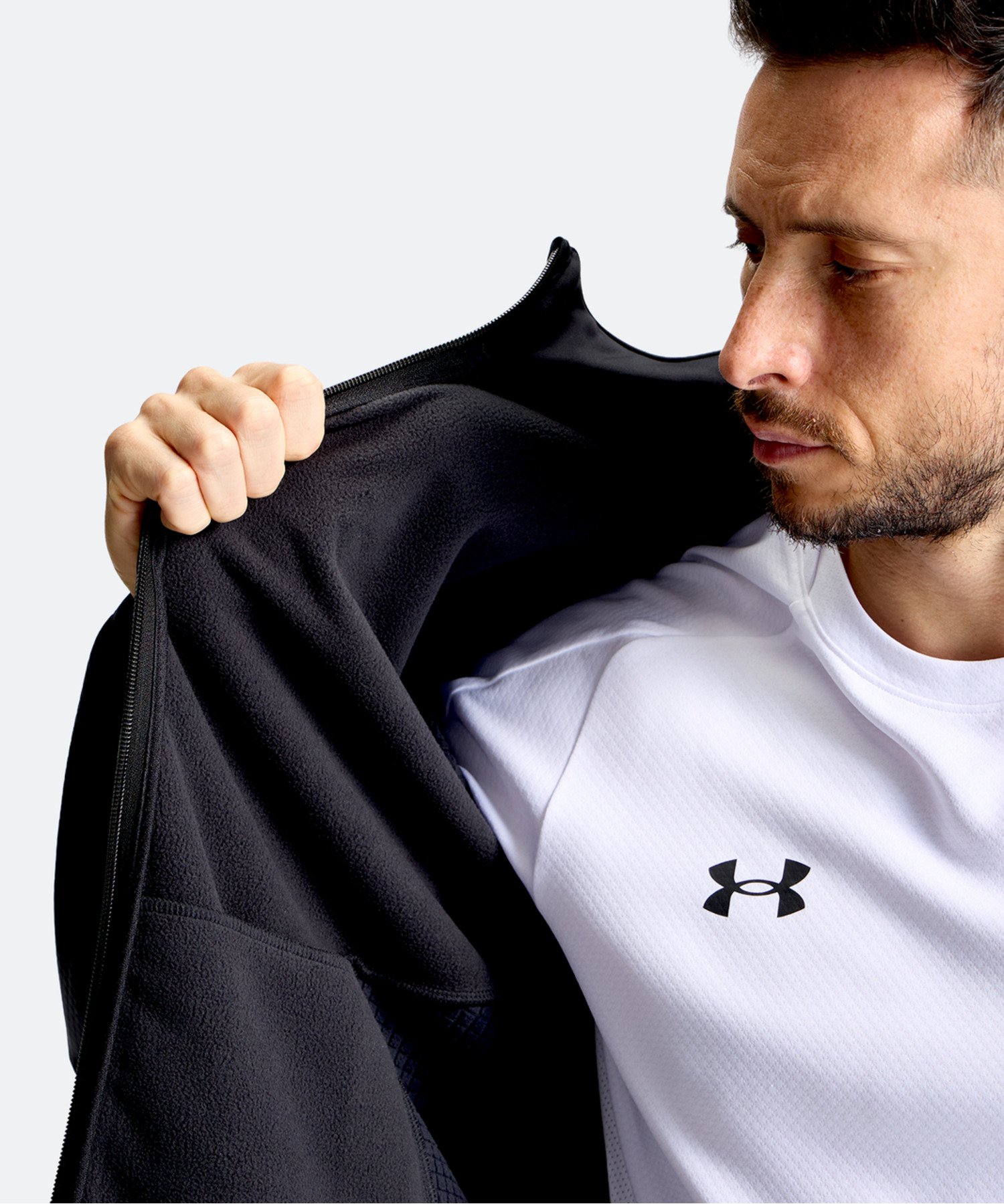 UA�E�C���^�[�j�b�g 3���C���[ �t���W�b�v �W���P�b�g�i�g���[�j���O/MEN�j