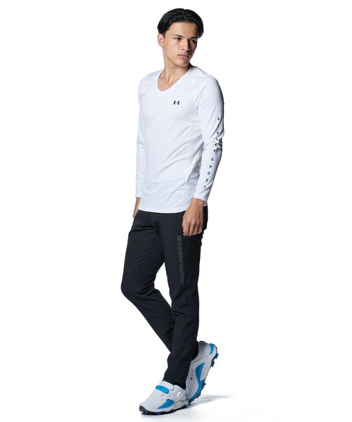 UAヒートギア フィッティド ロングスリーブ Vネックシャツ(ゴルフ/MEN)