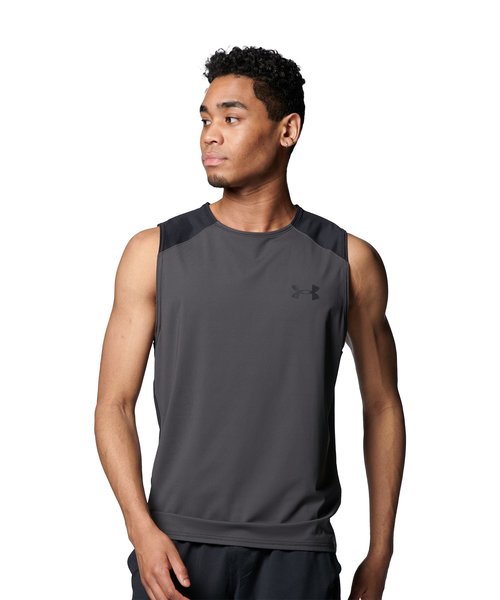 日本最大のブランド アンダーアーマー メンズスポーツウェア スリーブレス その他Tシャツ UA TECH SLEEVELESS UNDER  ARMOUR メンズ 408 1367452 broholmer.cz