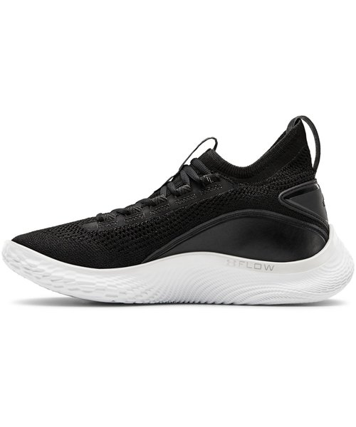 UNDER ARMOUR - アンダーアーマー カリー8 Silent FLOW【3023085-002】 Under Armour Curry Flow 8 Black White Basketball 3023085-002