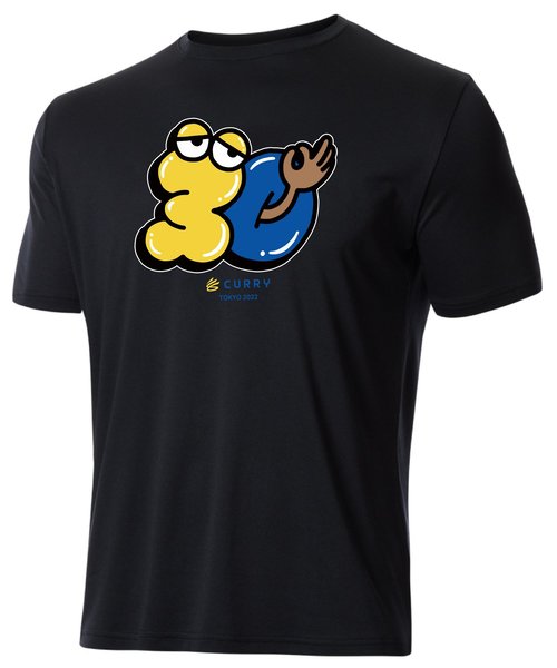 CURRY Tシャツ Men's Nike Stephen Curry Black Golden State Warriors Chinese