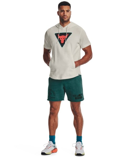 UAプロジェクトロック テリー ショートスリーブ フーディー(トレーニング/MEN)